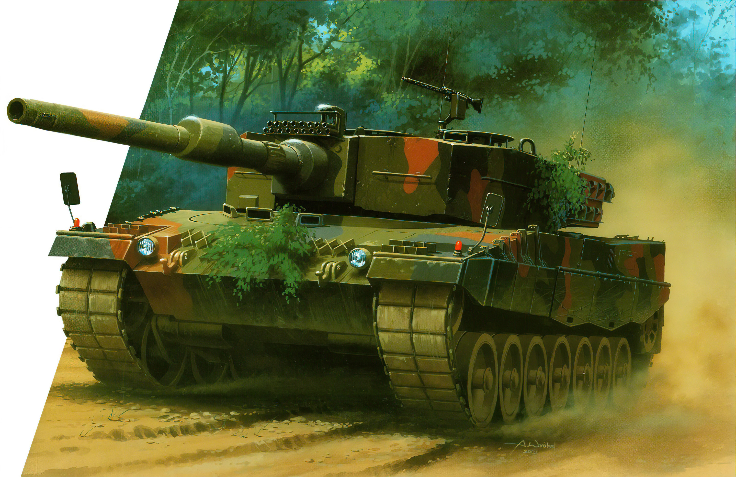 рисунок Leopard 2A4
