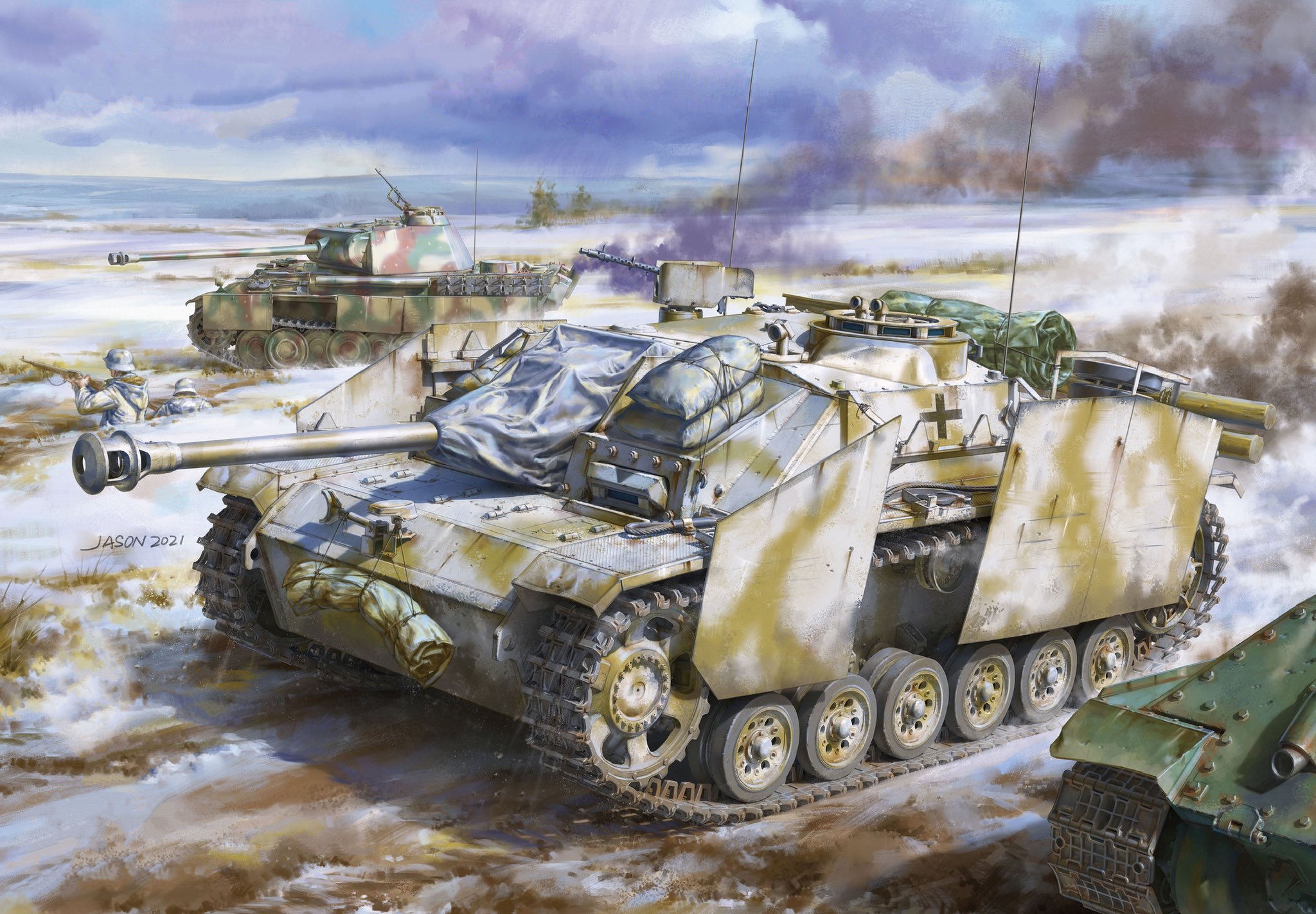рисунок StuG III Ausf.G Late Prod
