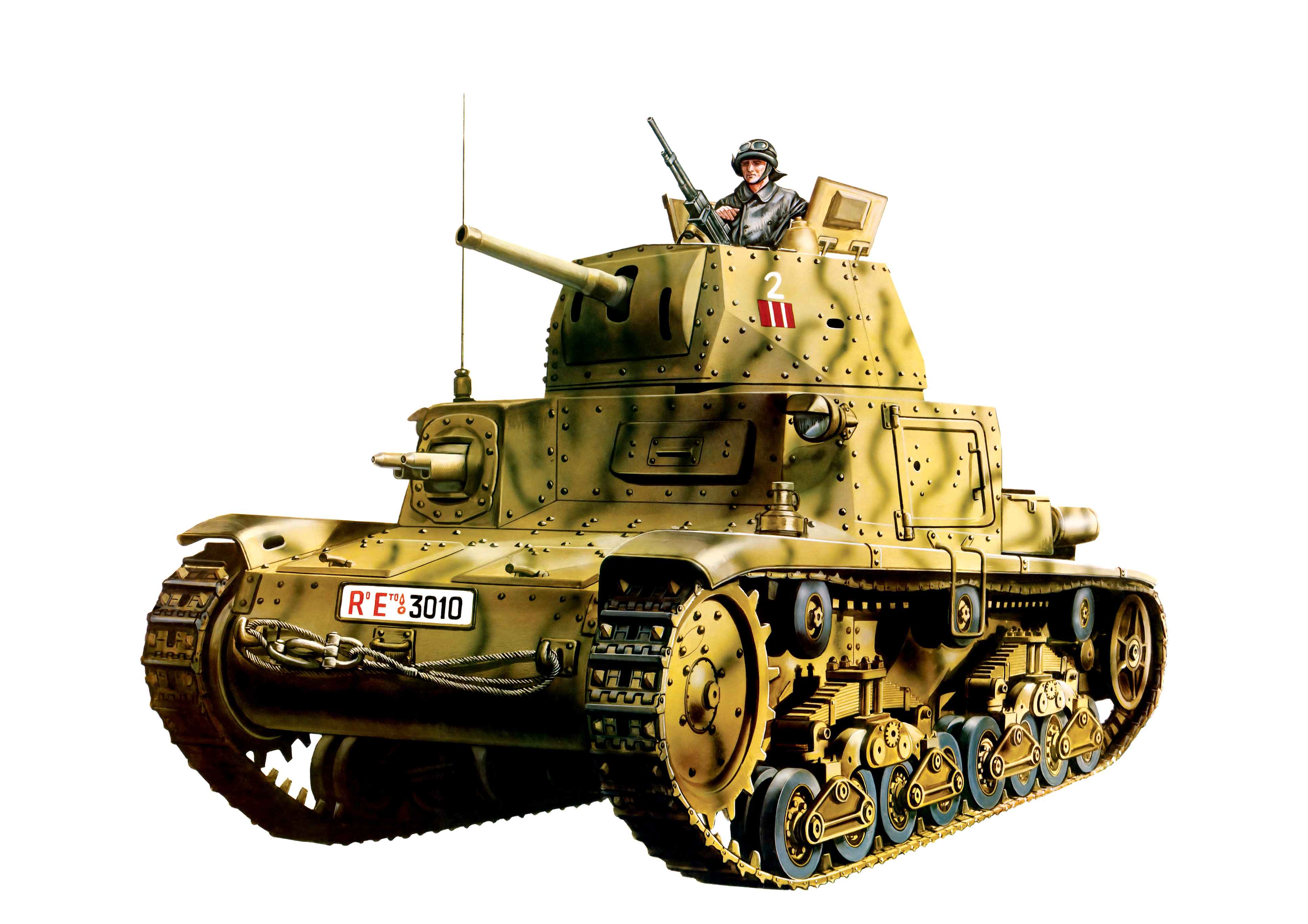 рисунок Italian Tank Fiat-Ansaldo M13/40