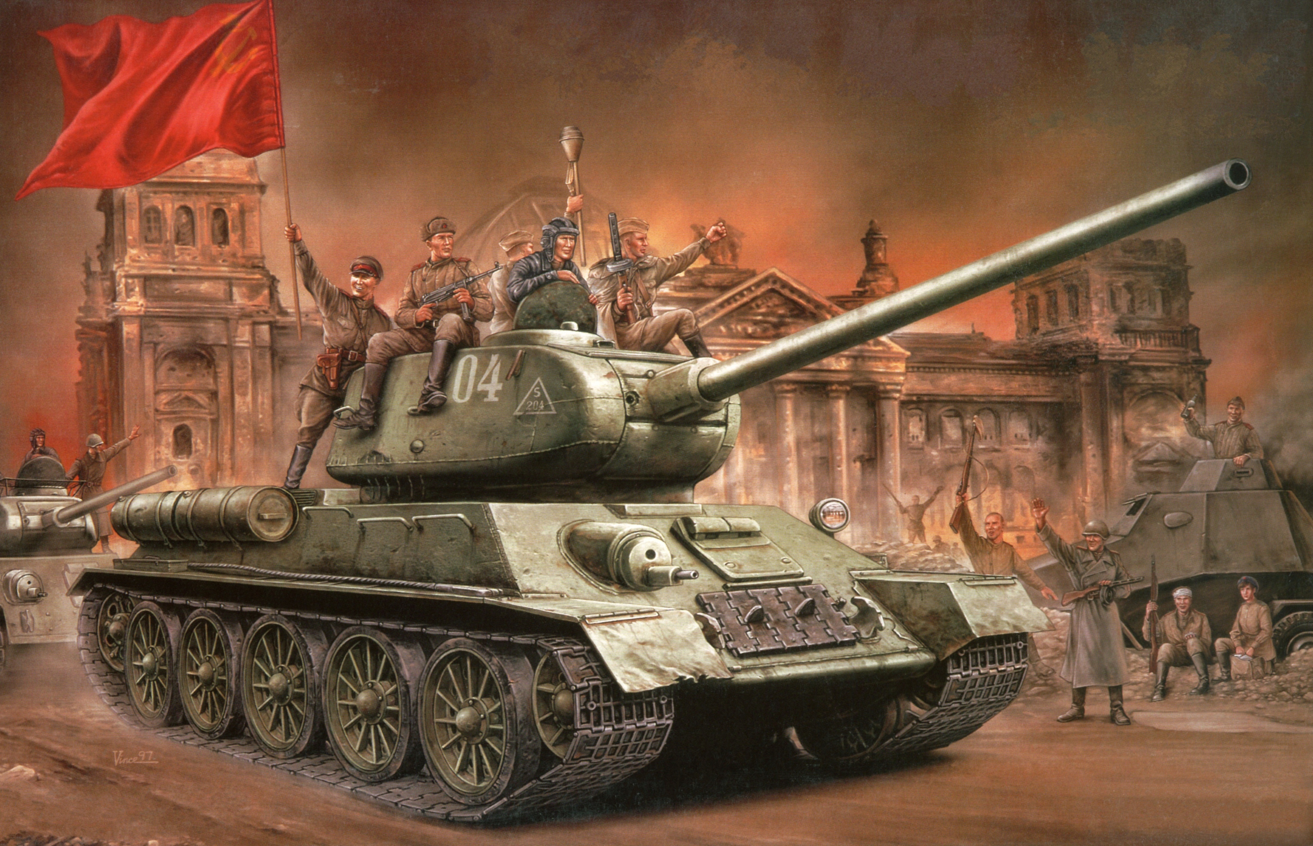 рисунок T-34/85 Mod. 1944