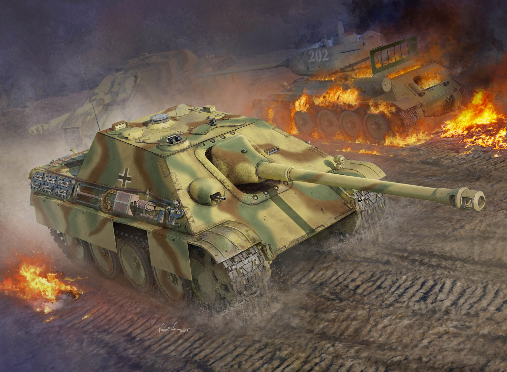 рисунок Sd.Kfz.173 Jagdpanther Late Version