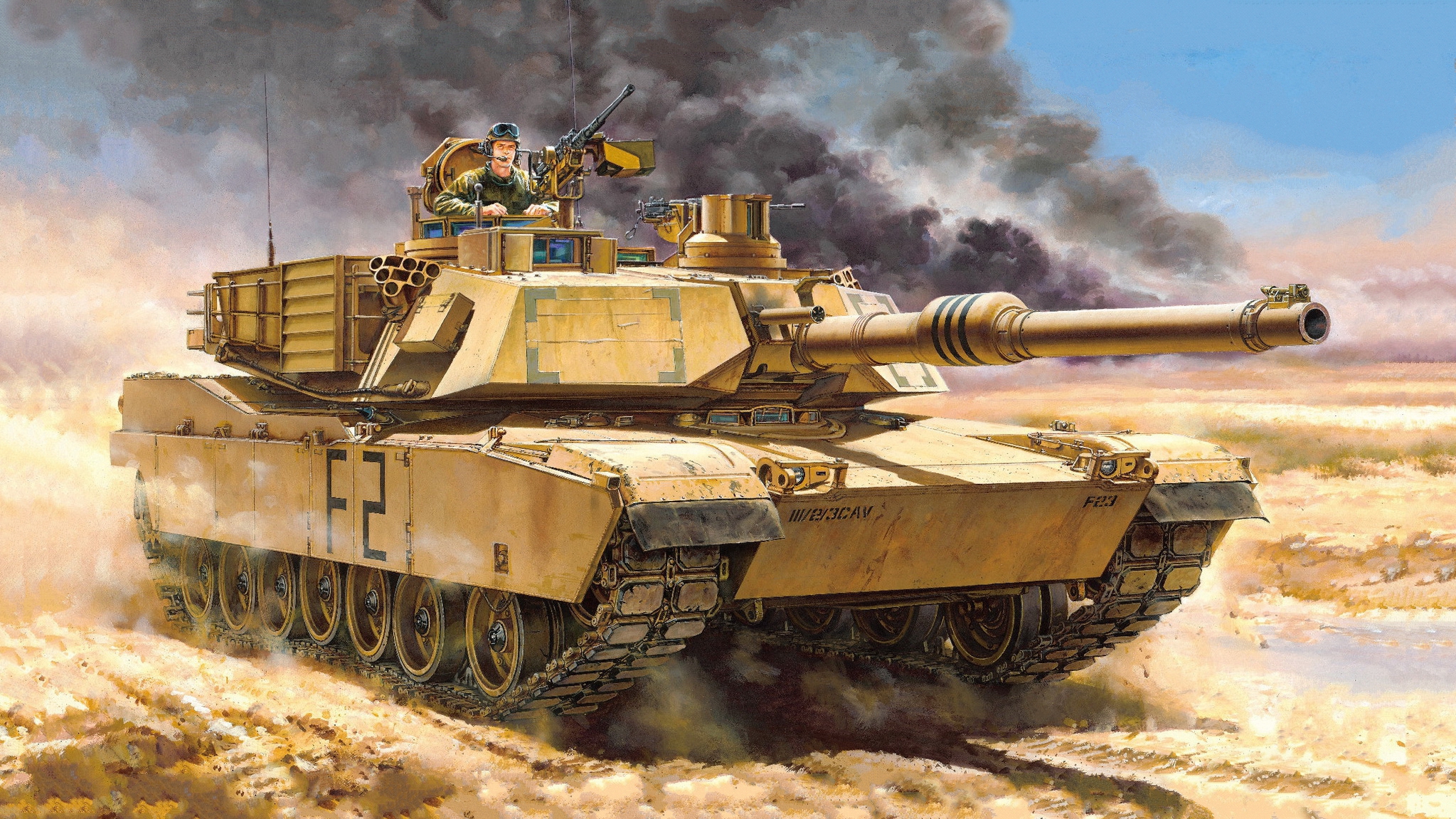 рисунок US Main Battle Tank M1A2 Abrams
