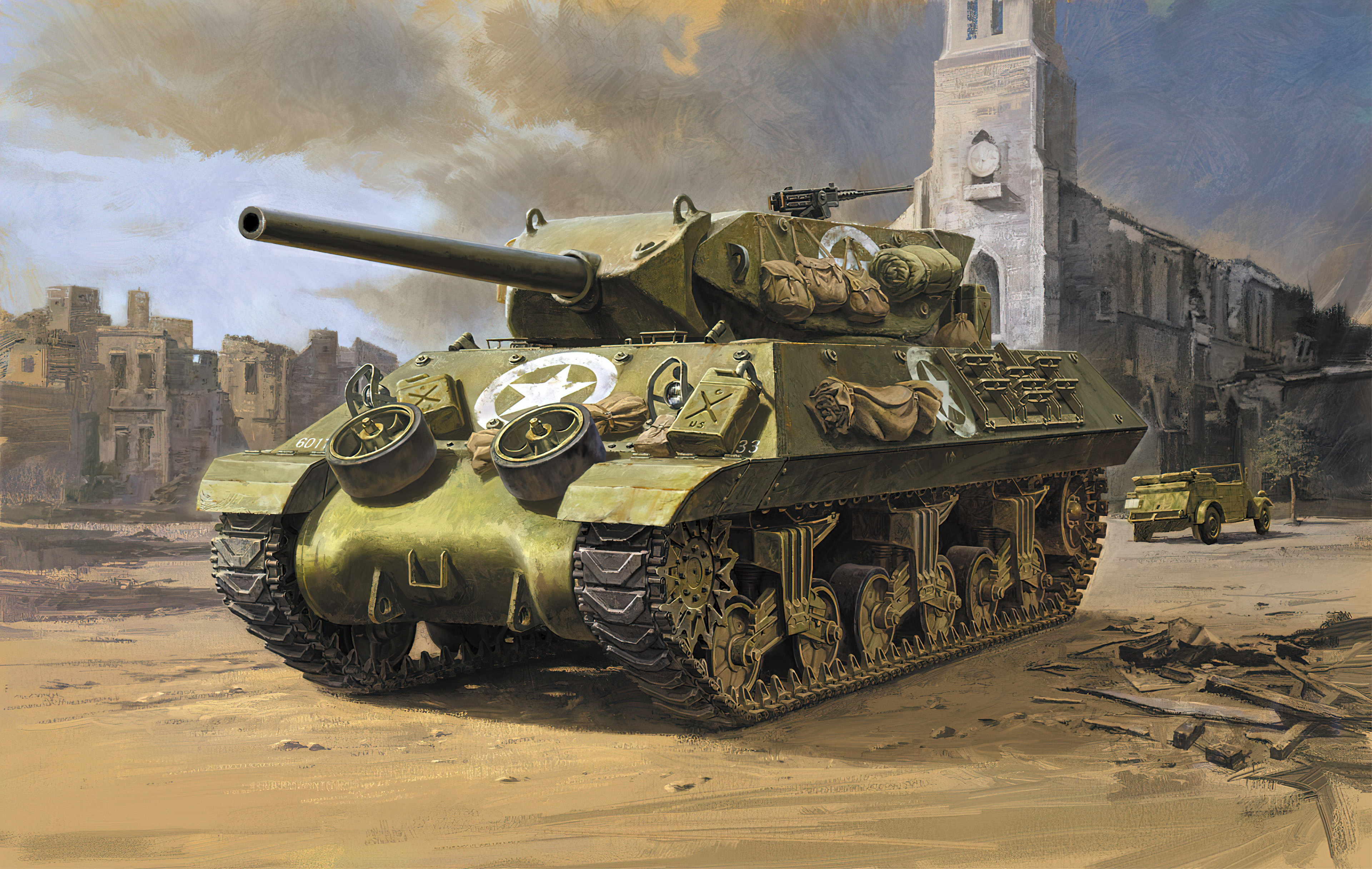 рисунок M10 US Tank Destroyer