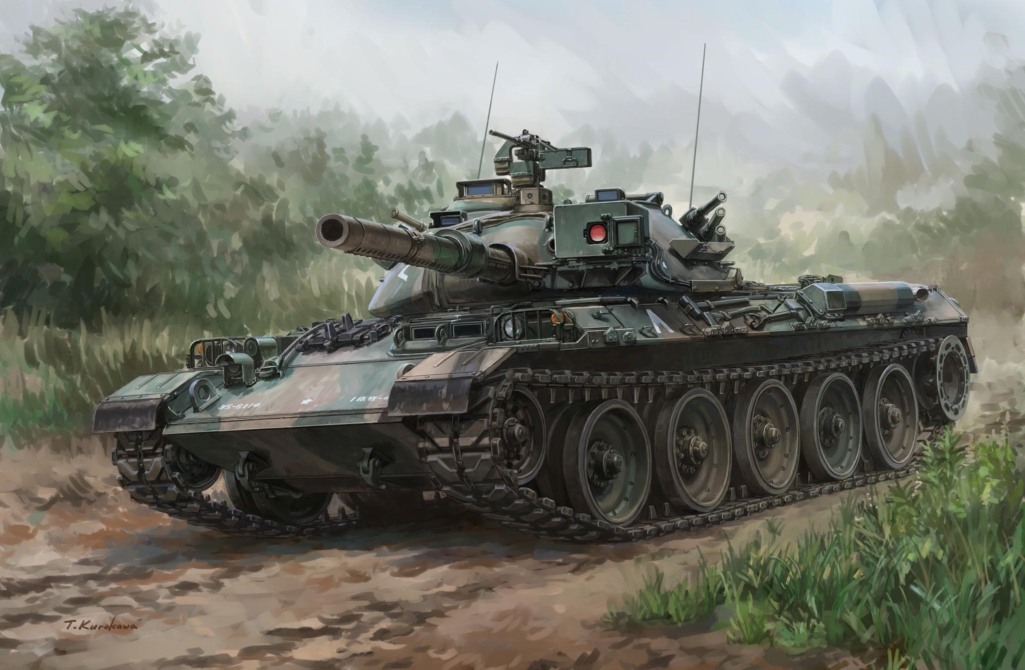 рисунок JGSDF Type 74
