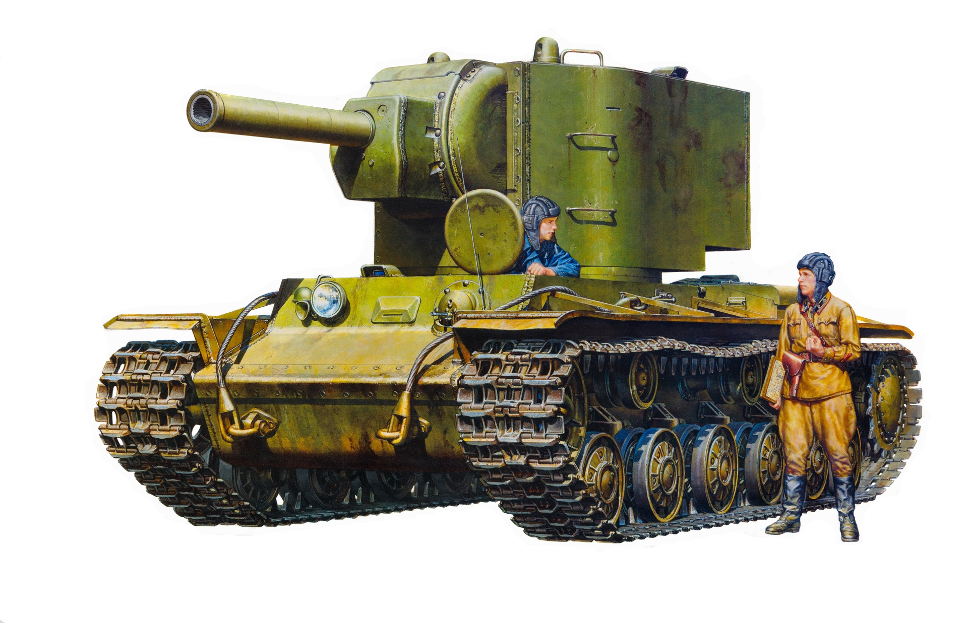 рисунок Russian Heavy Tank KV-2