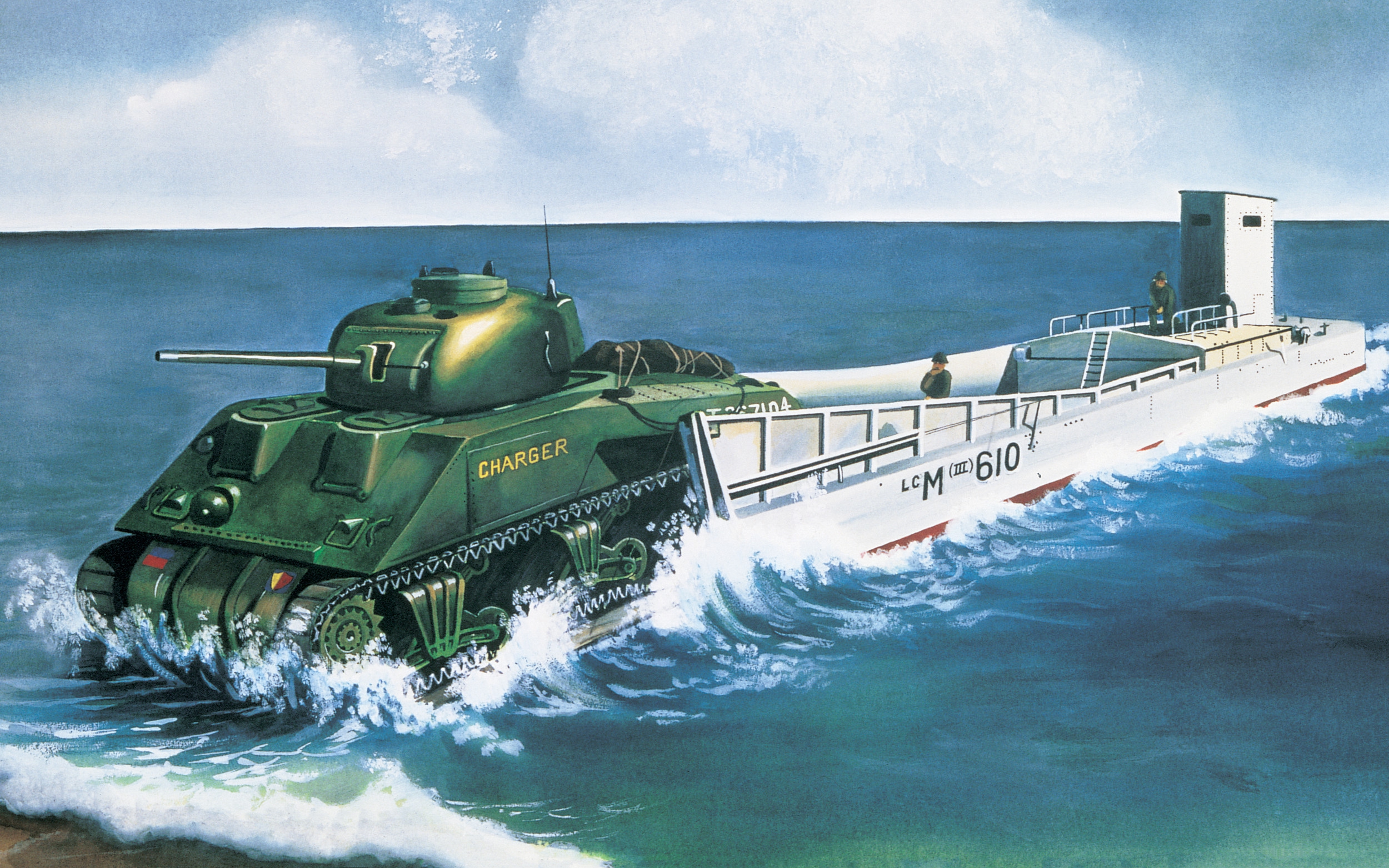 рисунок LCM & Sherman Tank