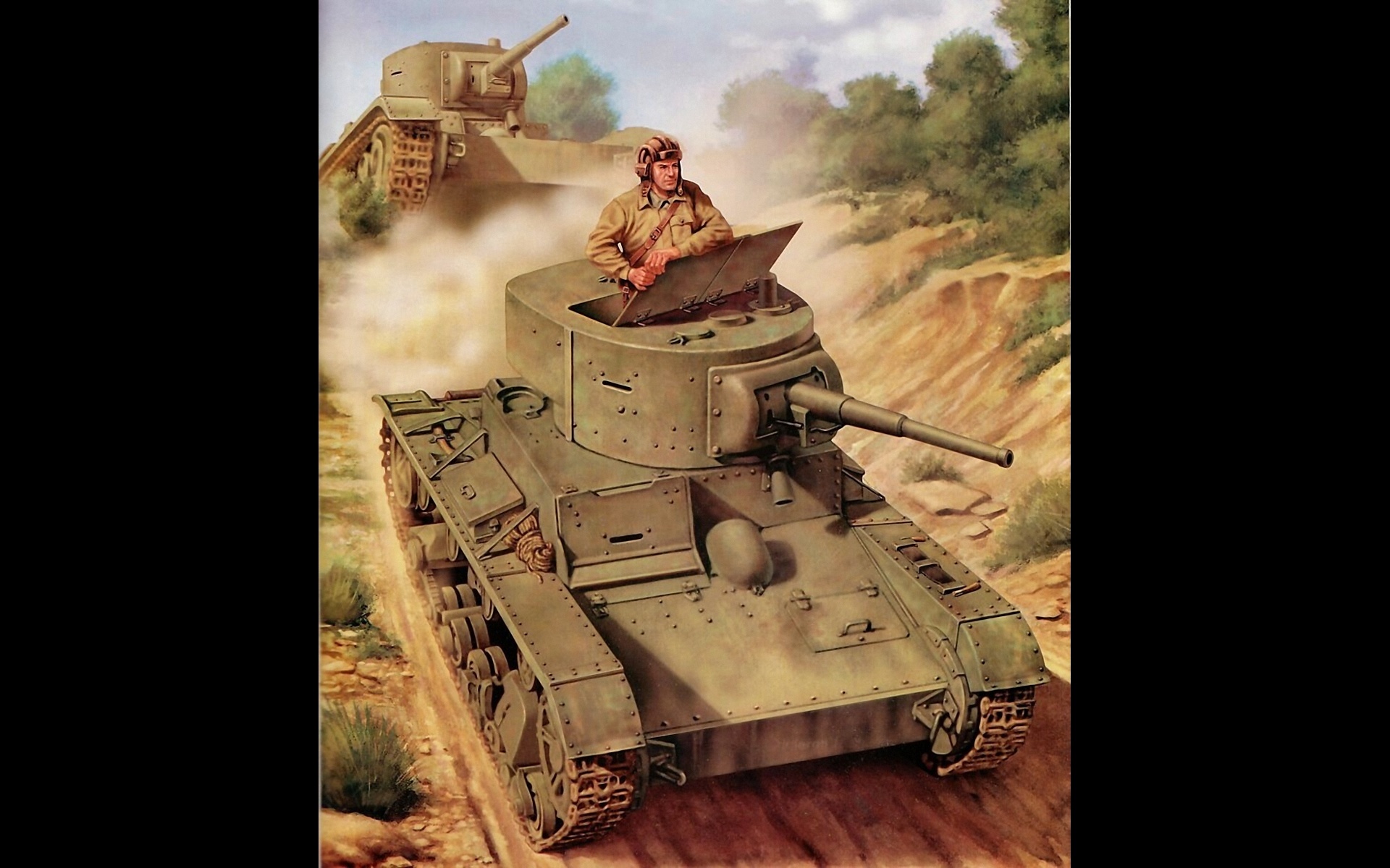 рисунок Лёгкий танк Т-26