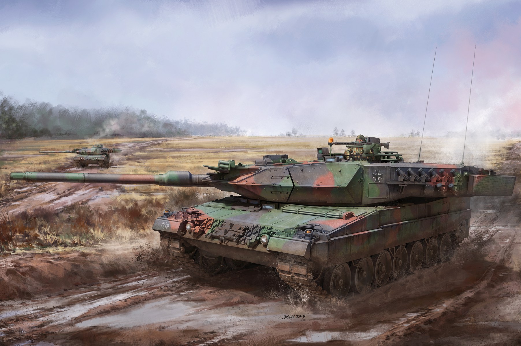 рисунок Leopard II A5/A6 Early