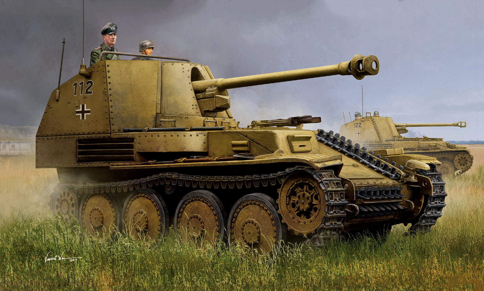 рисунок Marder III Ausf.M Tank Destroyer (Sd.Kfz.138)