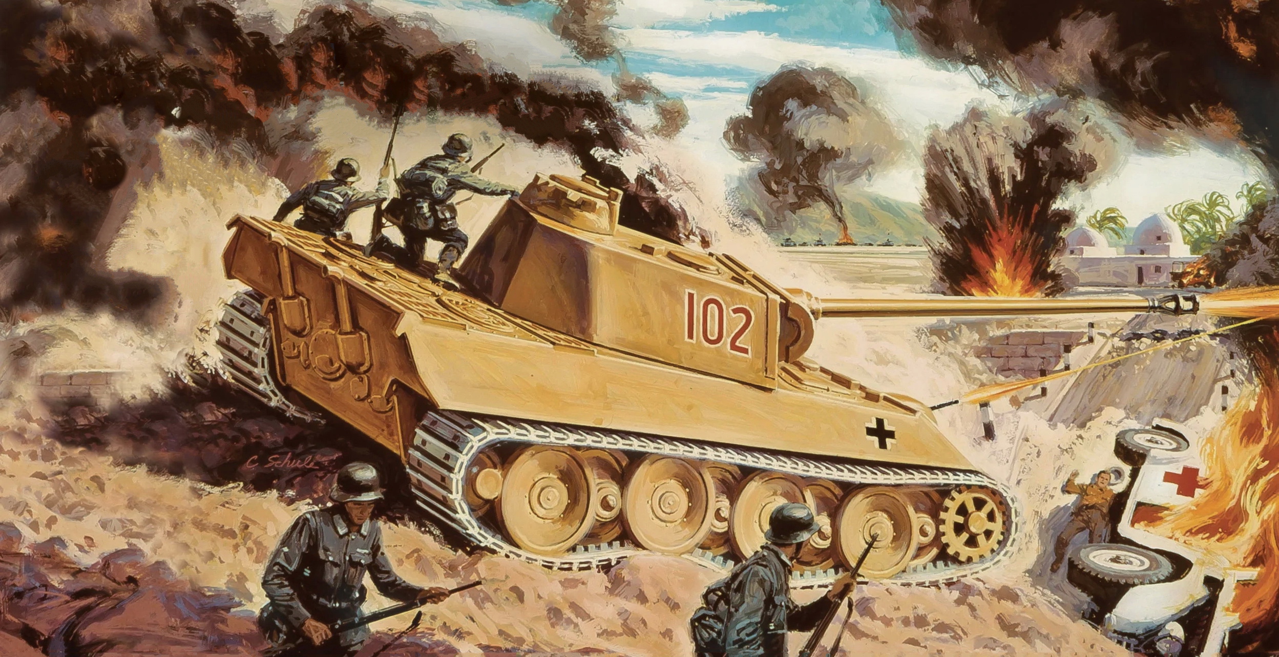 рисунок Panther Tank