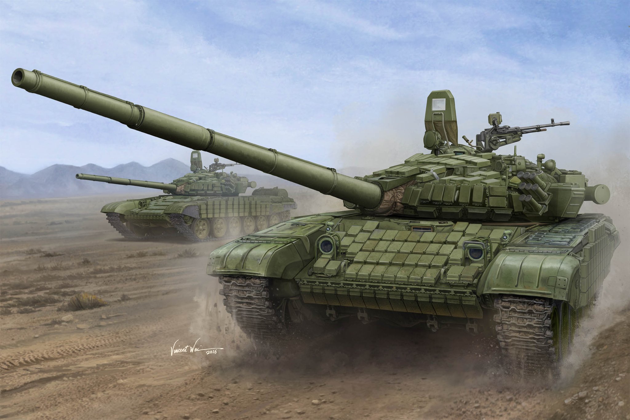 рисунок Russian T-72B/B1 MBT