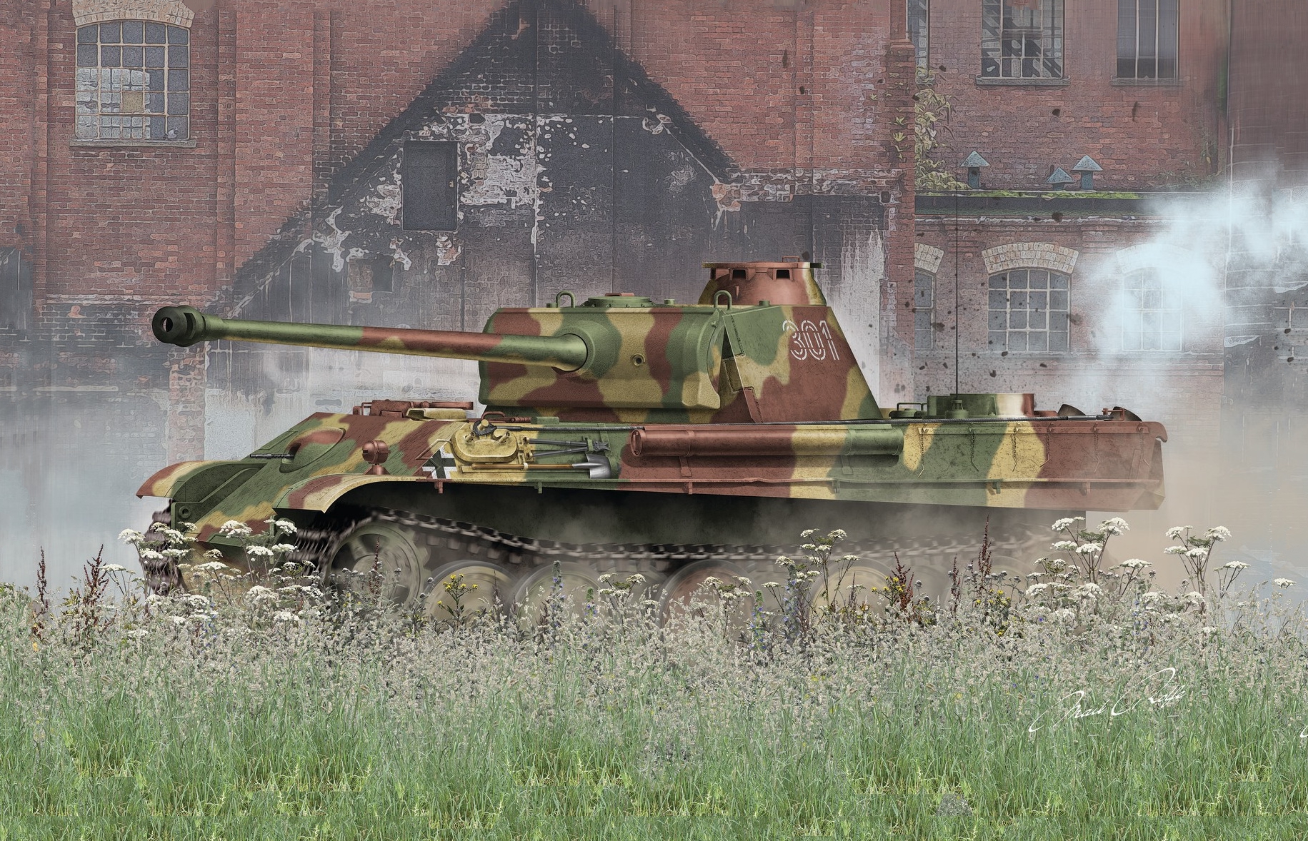 рисунок Panther Ausf.G