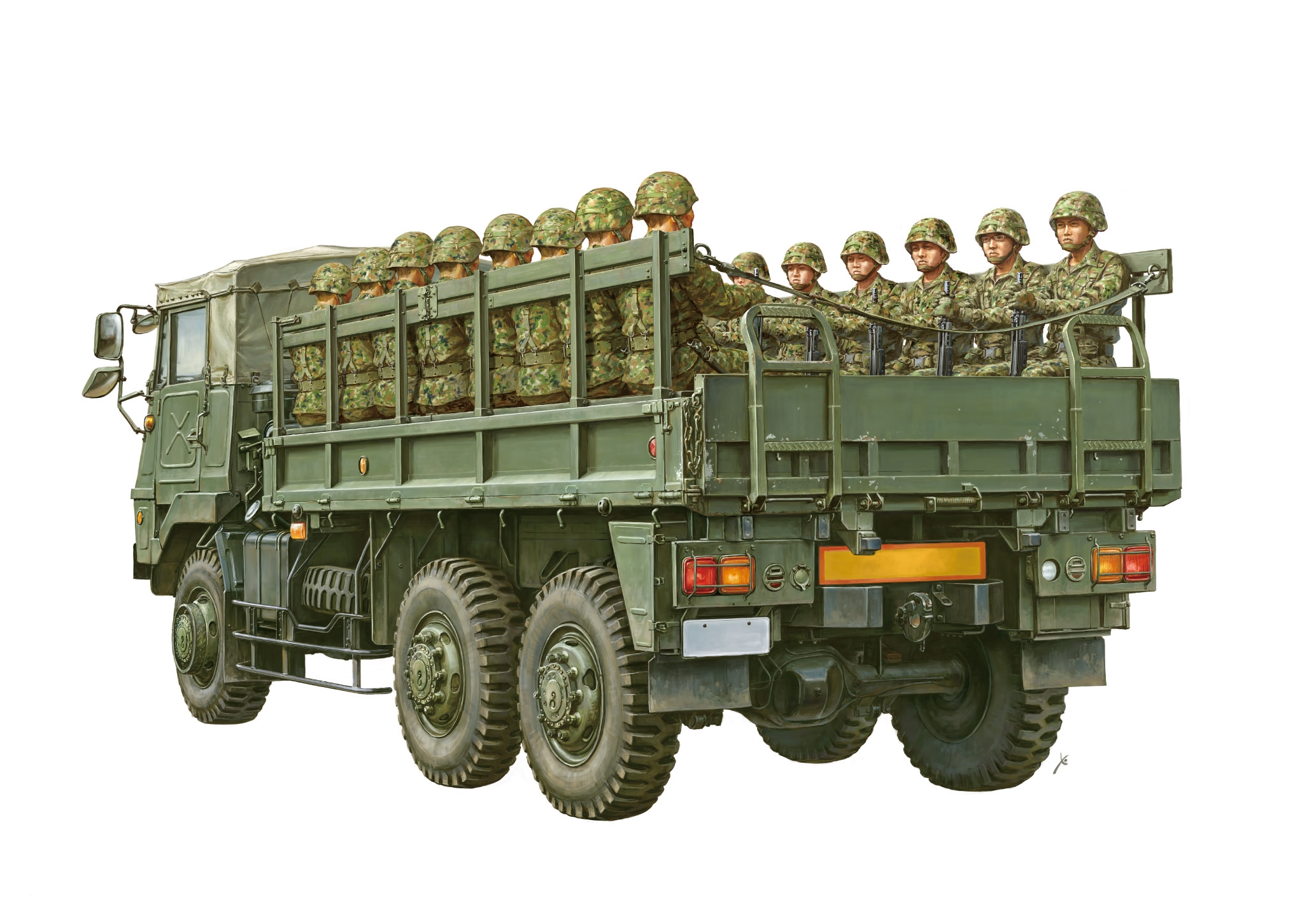рисунок JGSDF Type73 Truck