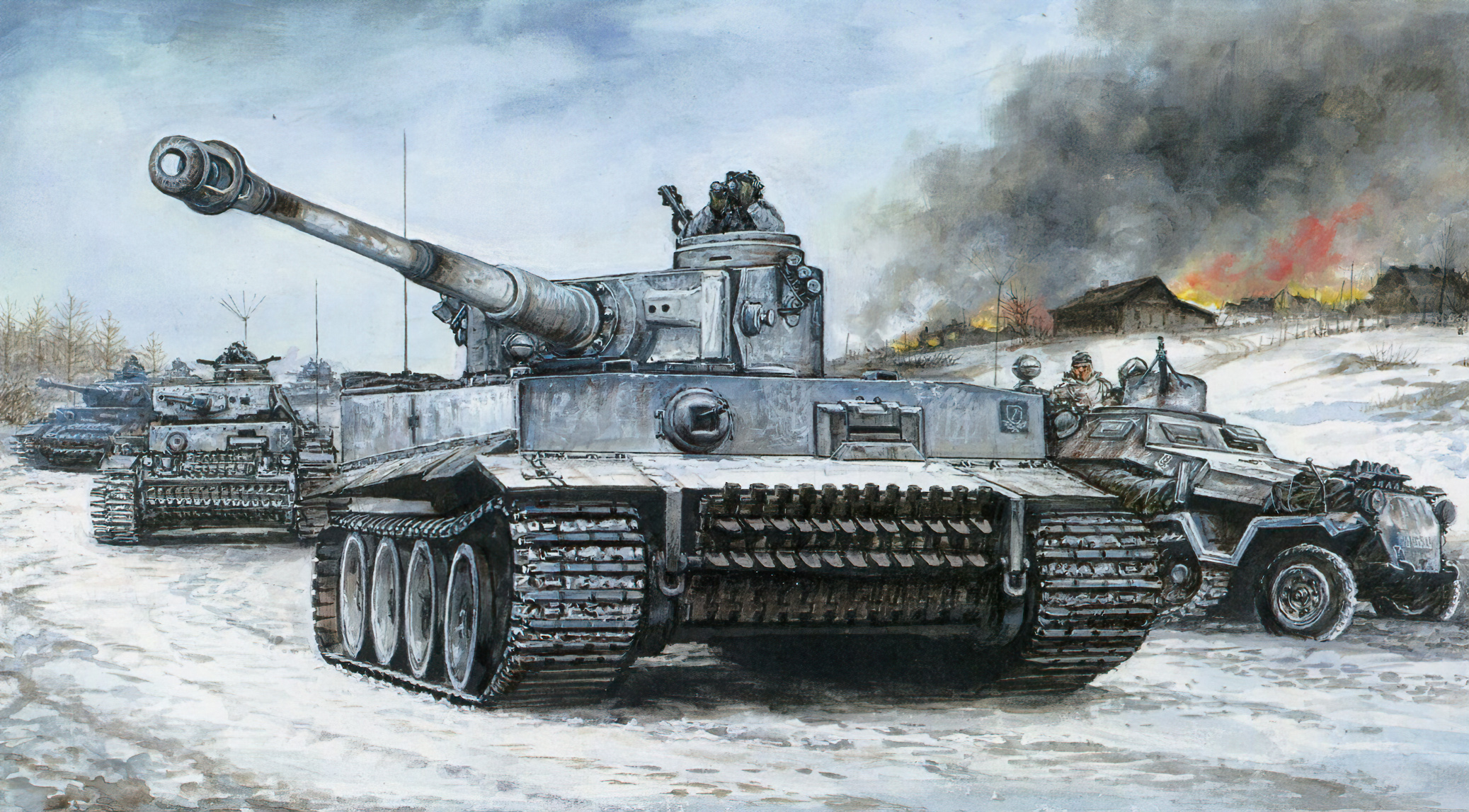рисунок немецкие бронетанковые войска