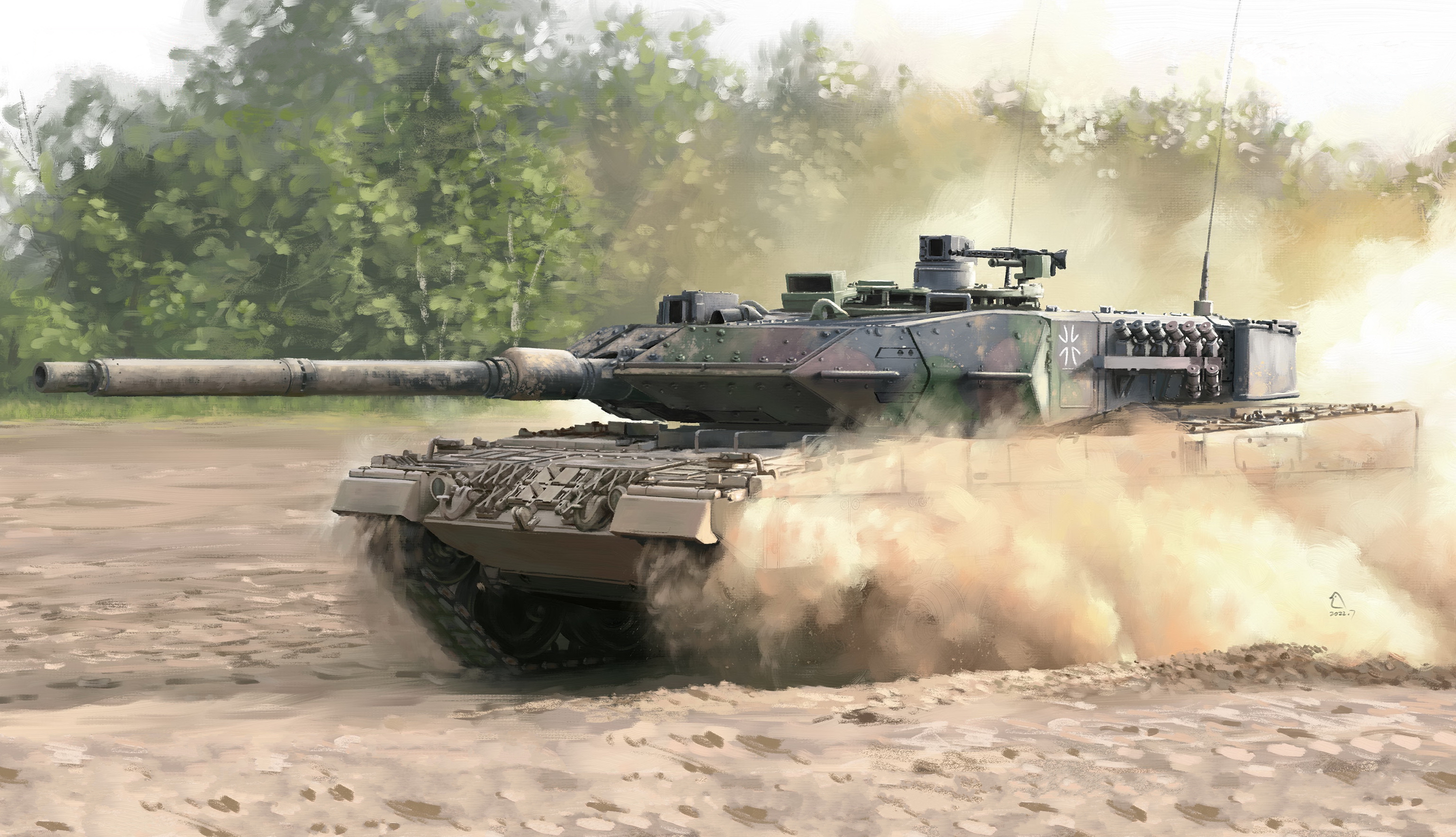 рисунок German Main Battle Tank Leopard 2A7