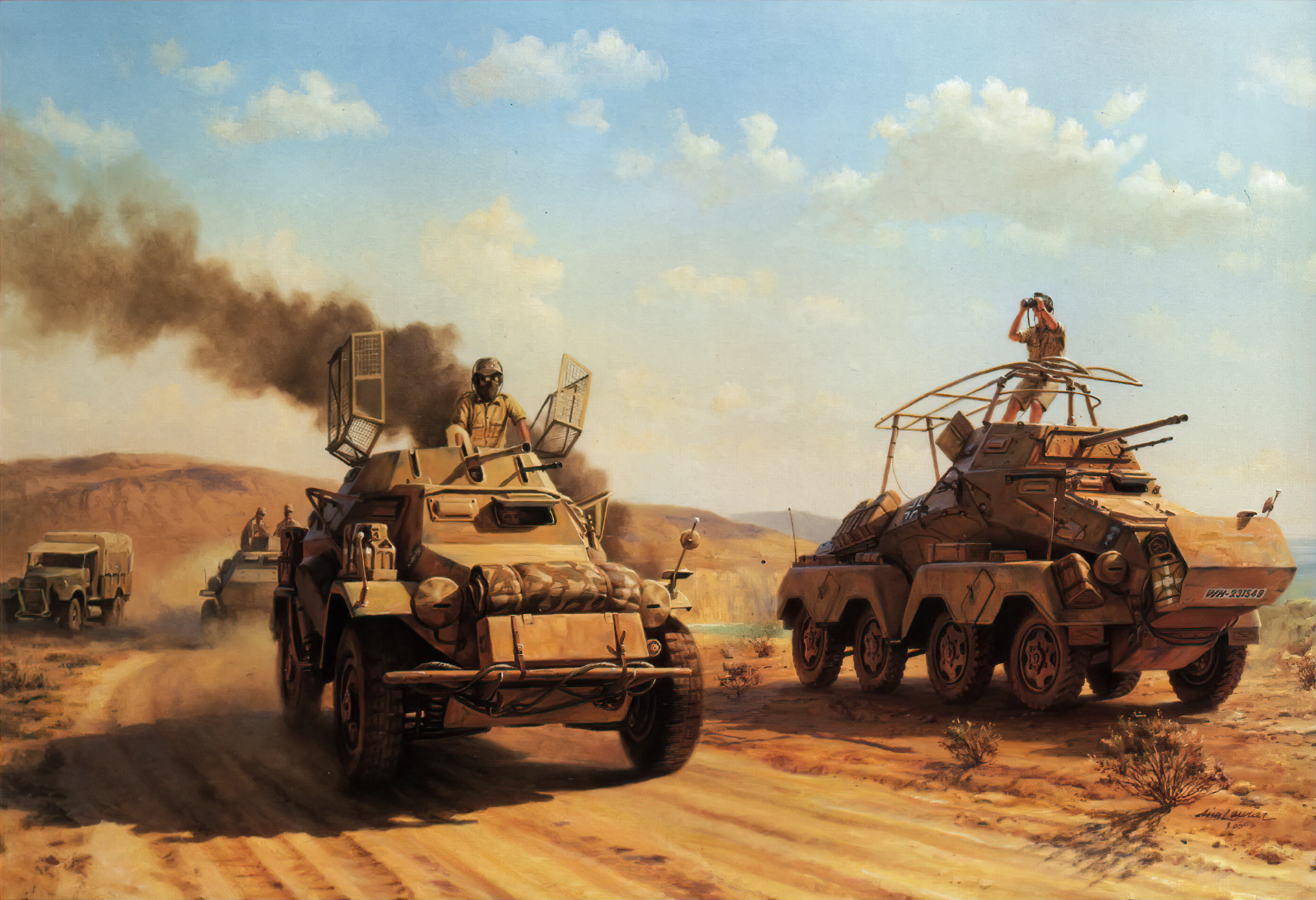 рисунок броневики африканского корпуса