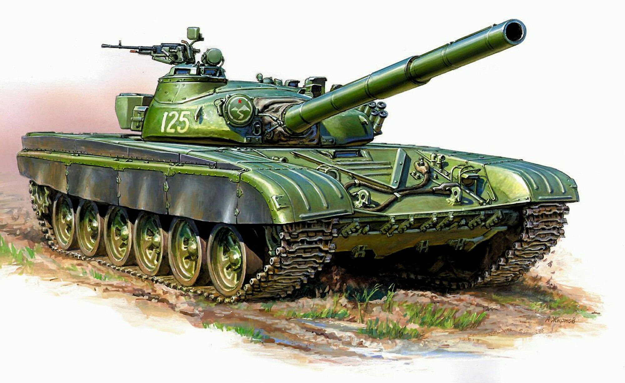рисунок танк Т-72А