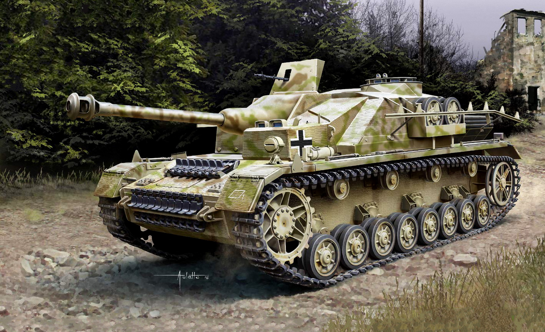 рисунок German StuG IV Sd.Kfz.167 (Early Ver.)