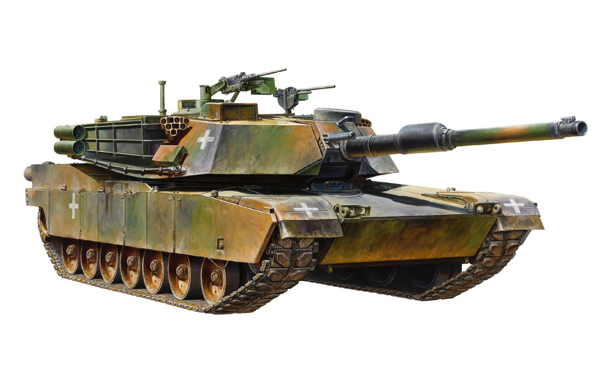 рисунок Ukrainian M1A1 Abrams Tank