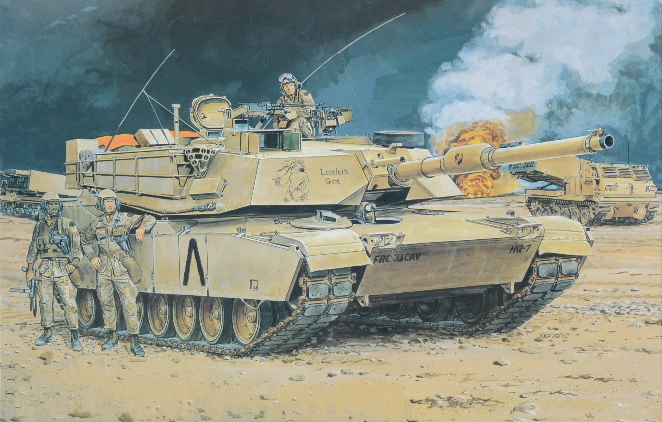 рисунок M1A1-HA Abrams w/Tank Crew