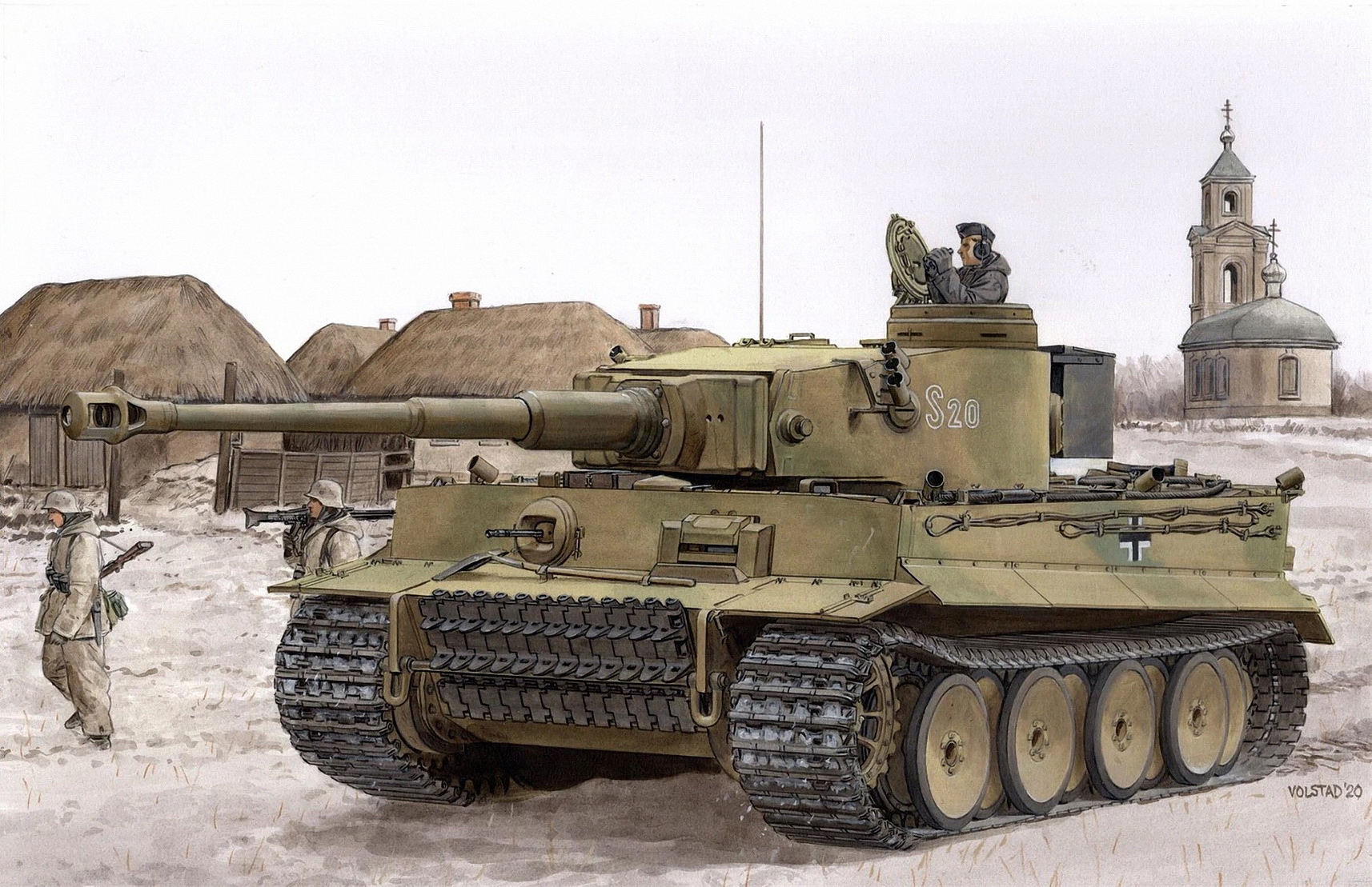 рисунок Pz.Kpfw.VI Ausf.E Tiger I (Battle Of Kharkov)