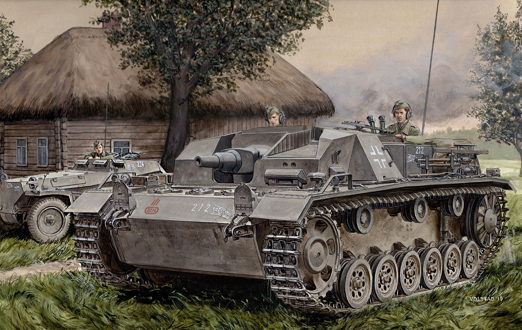 рисунок Sd.Kfz.142 StuG III Ausf.B
