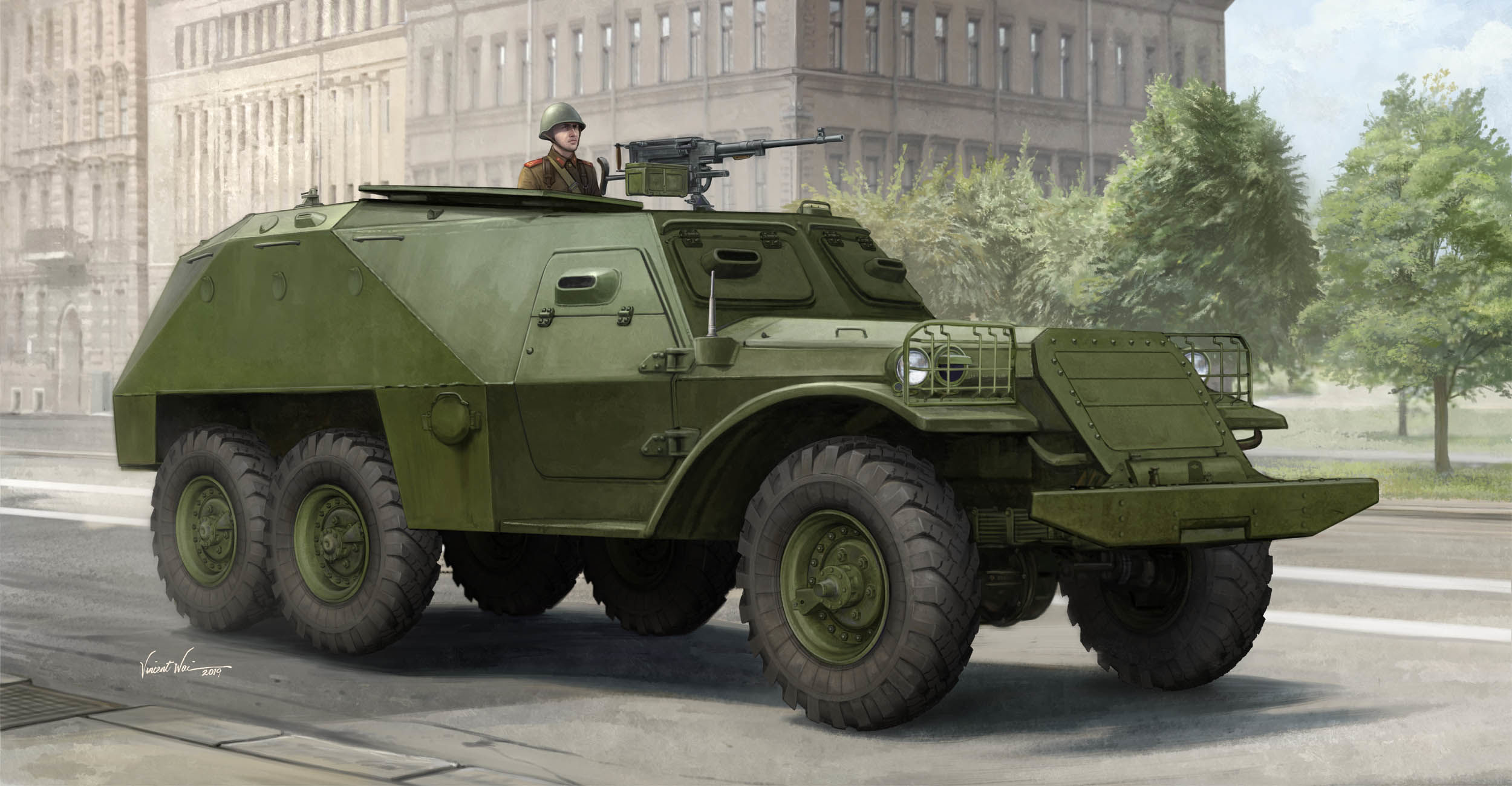 рисунок Soviet BTR-152K1 APC