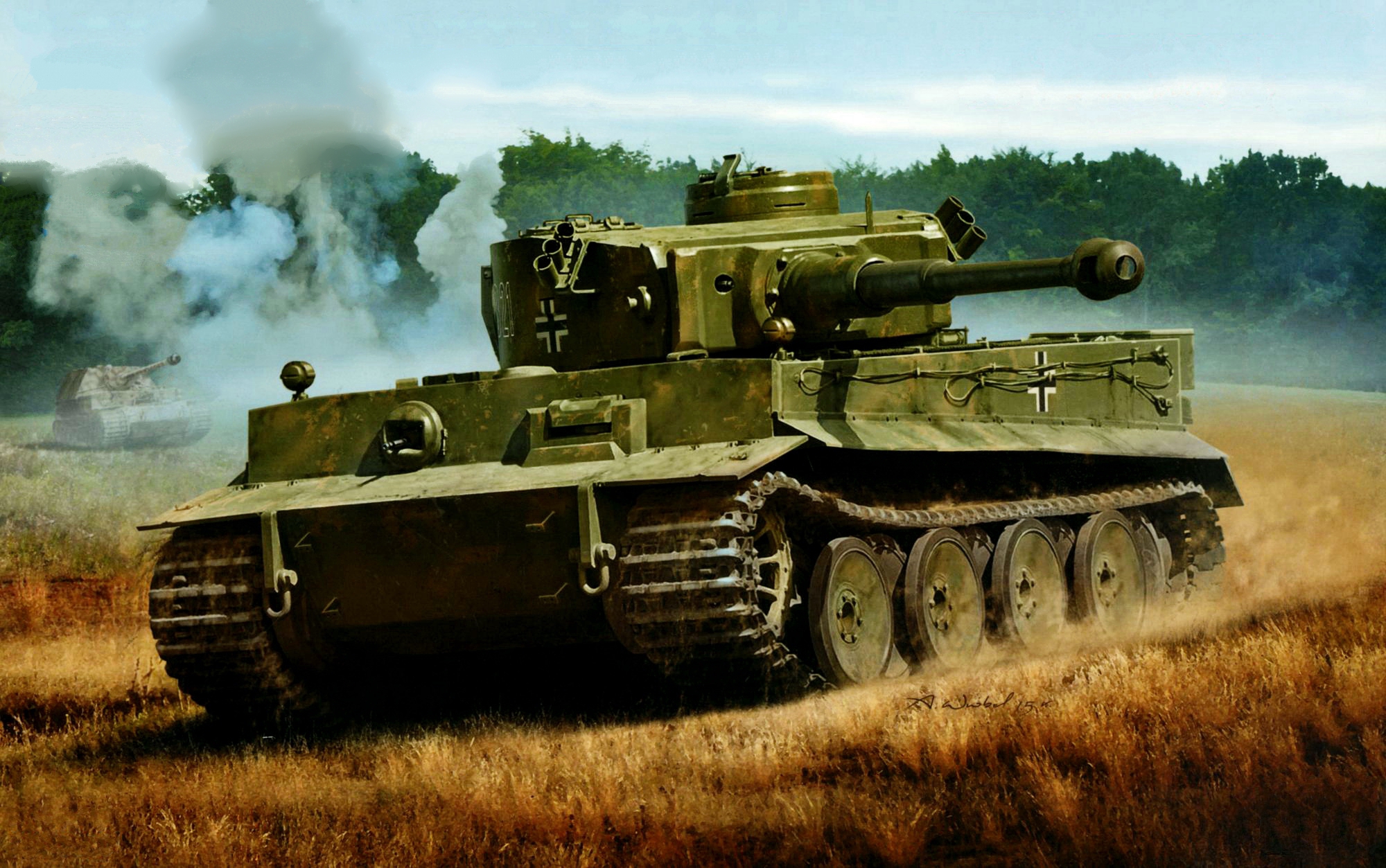рисунок Pz.Kpfw.VI Ausf.E Tiger I Early Production