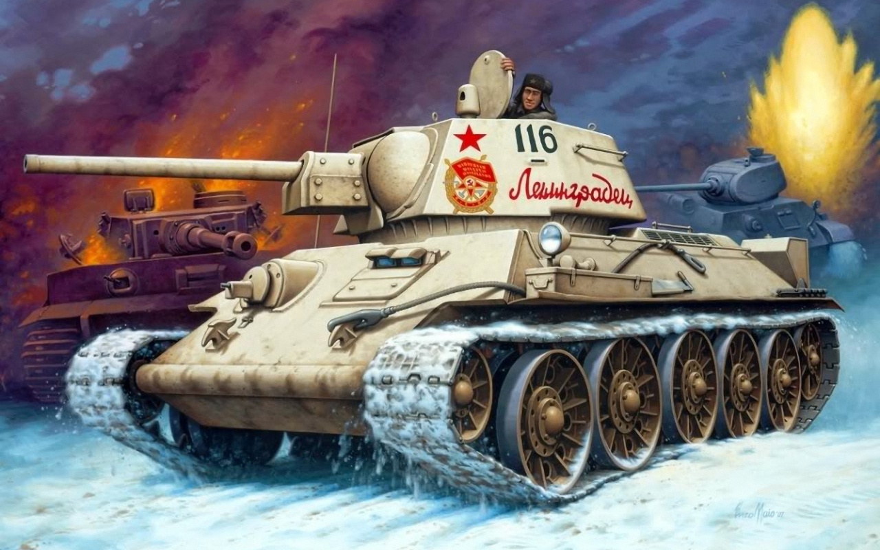 рисунок Т-34 Ленинградец