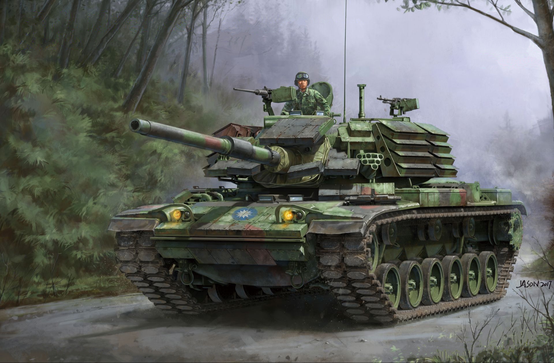 рисунок CM-11 (M48H) w/ERA "Brave Tiger"