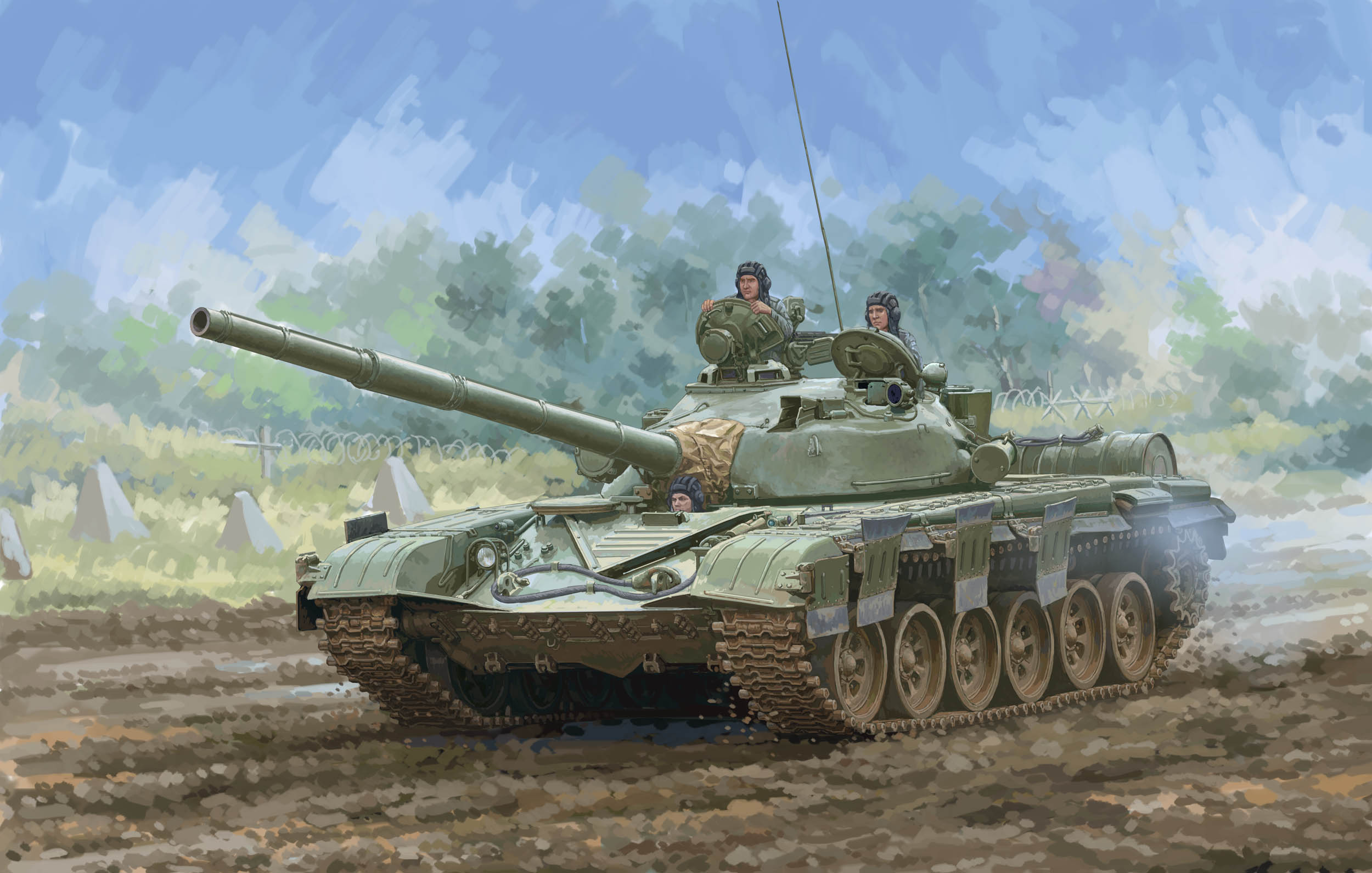 рисунок T-72M MBT
