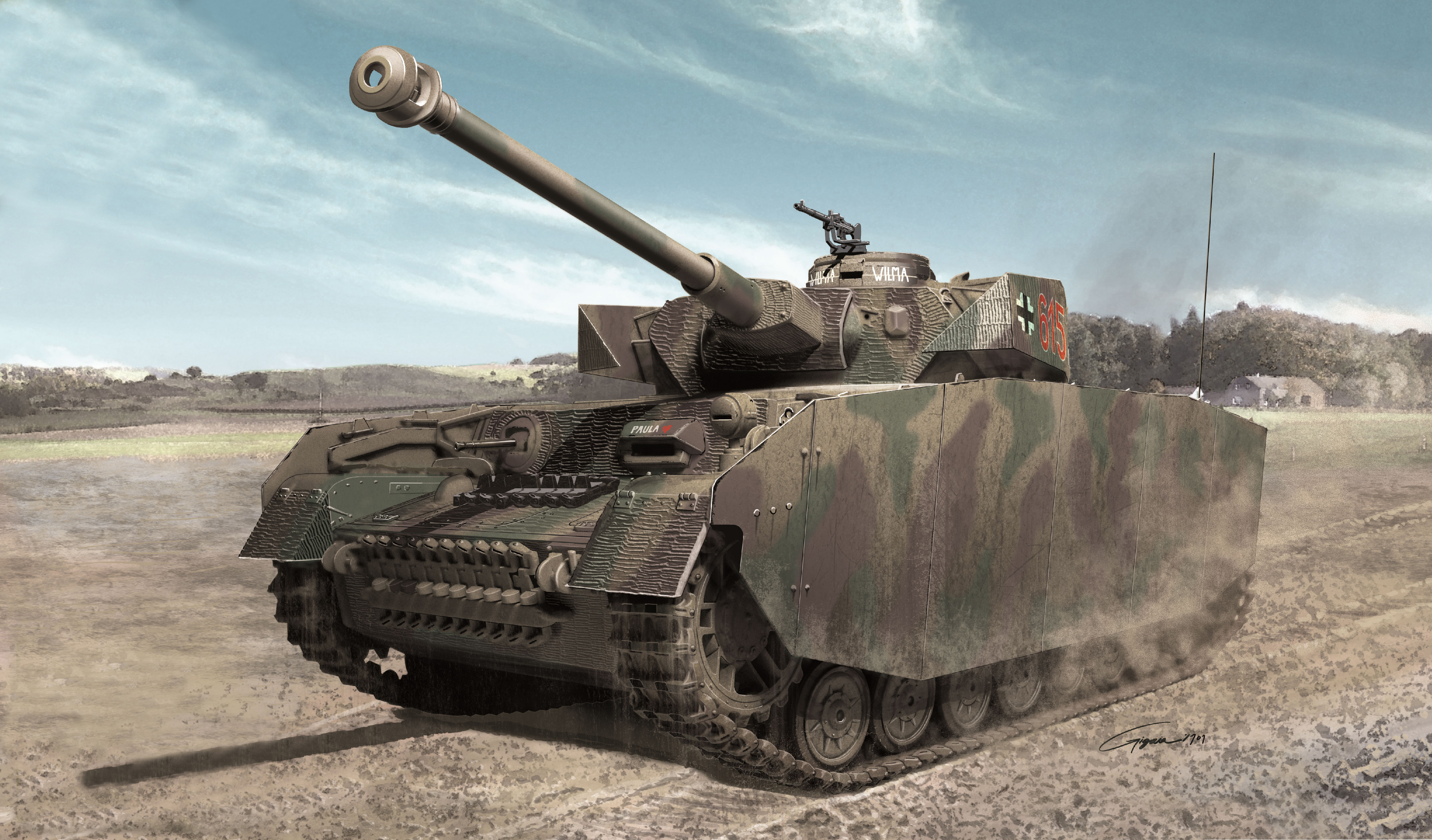 рисунок Panzer IV Ausf. H "Ver.Mid"