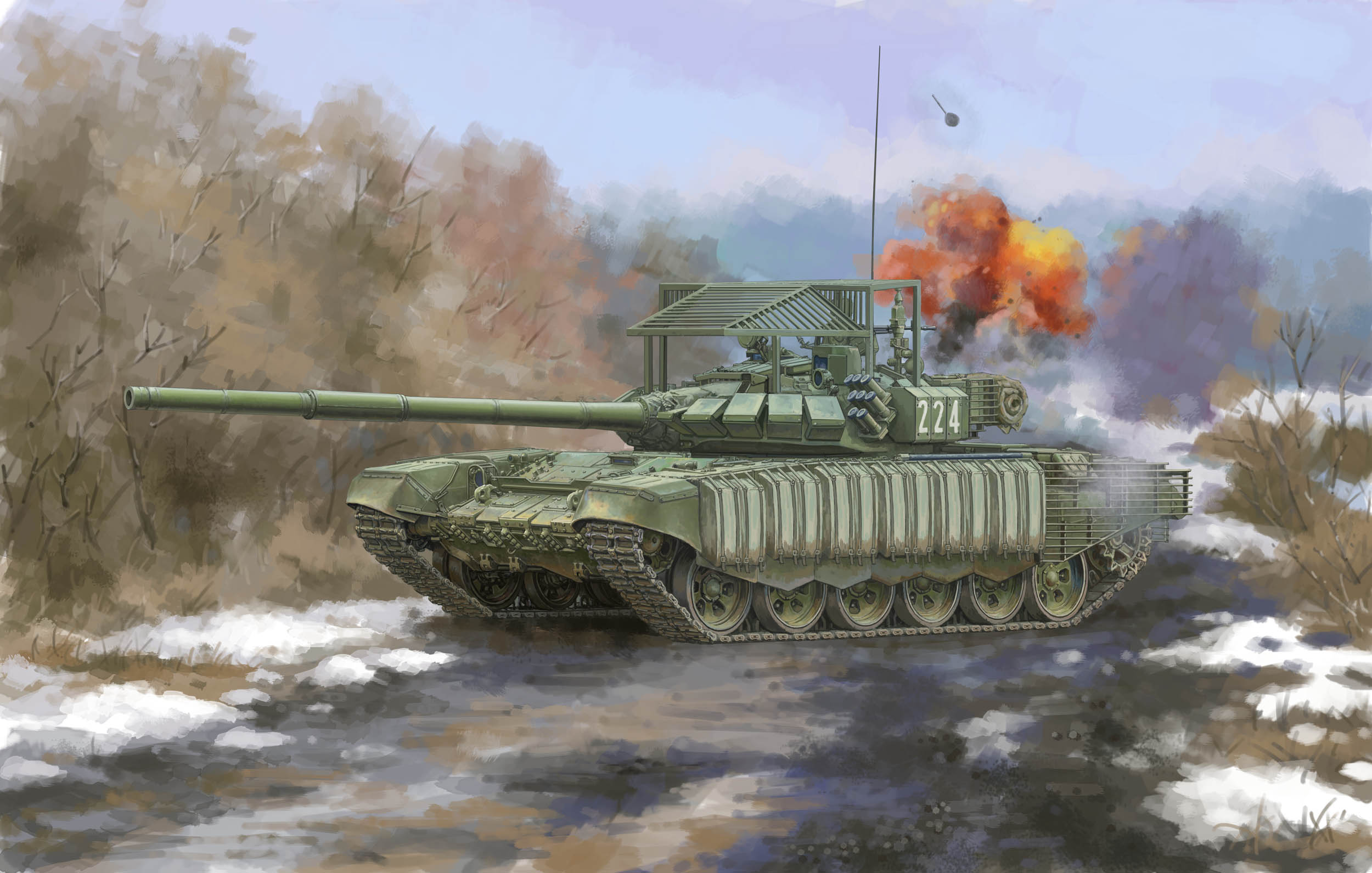 рисунок Russian T-72B3
