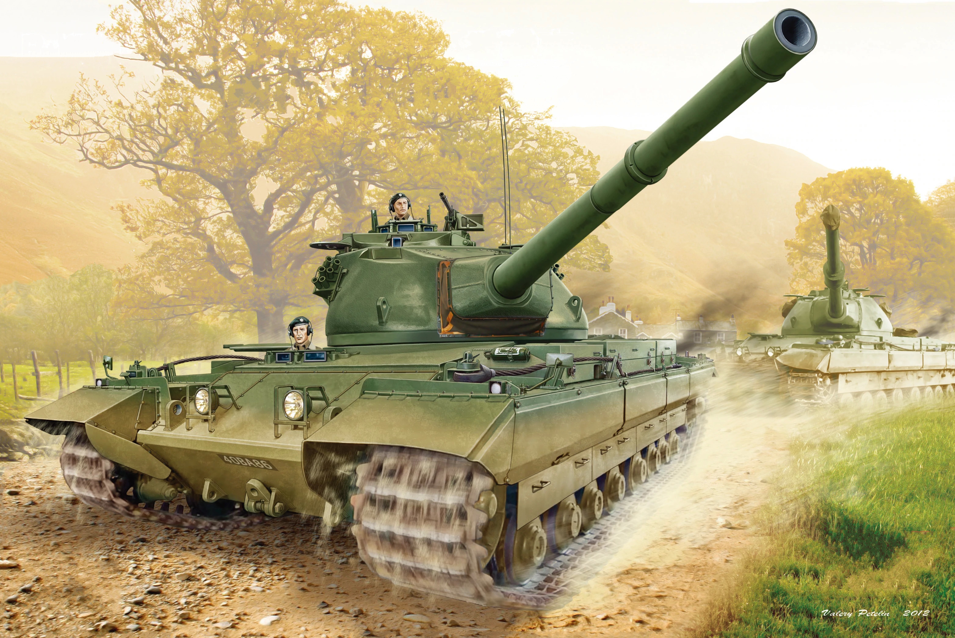 рисунок British Heavy Tank FV214 Conqueror Mk I
