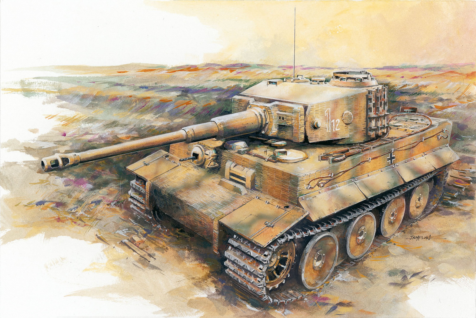 рисунок Sd.Kfz.181 Ausf.E Tiger I