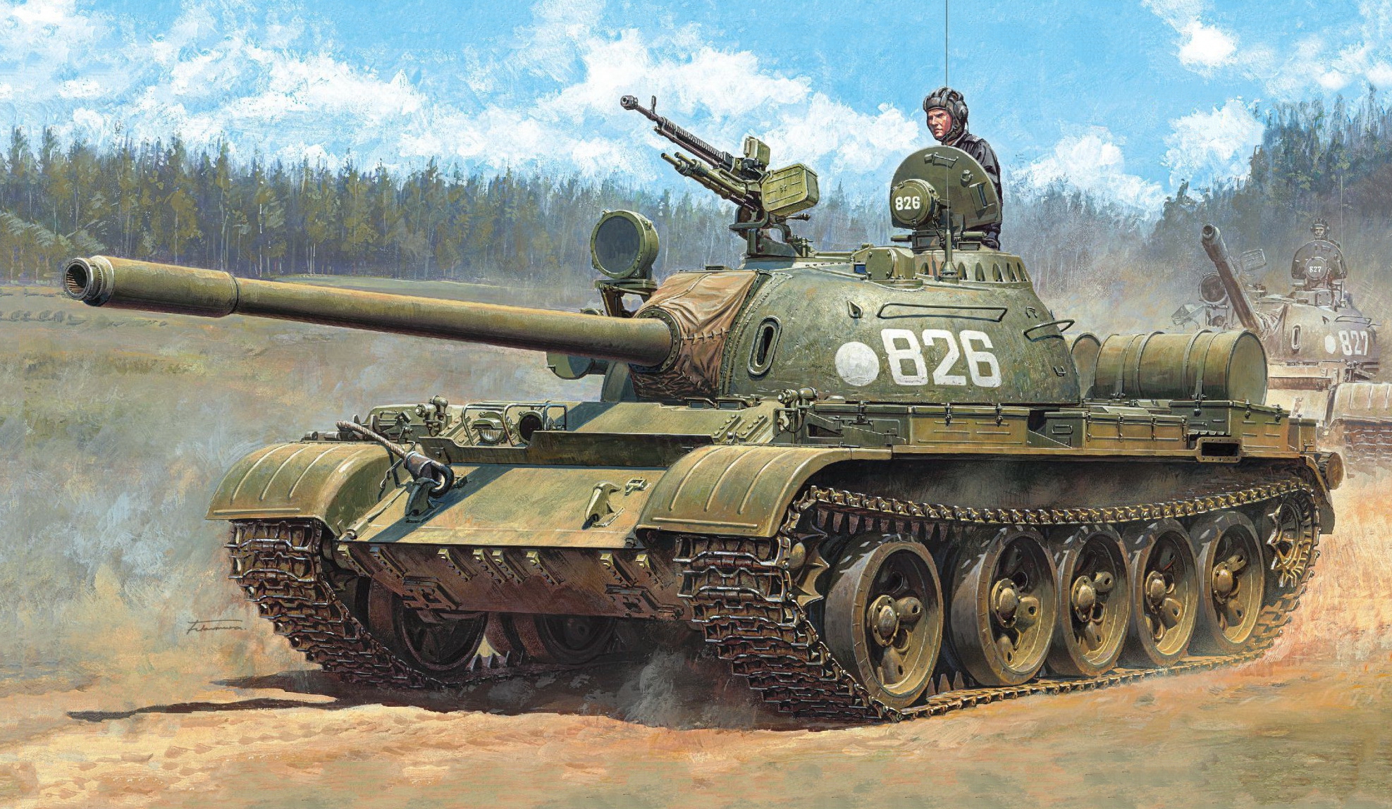 рисунок T-55 Russian Medium Tank