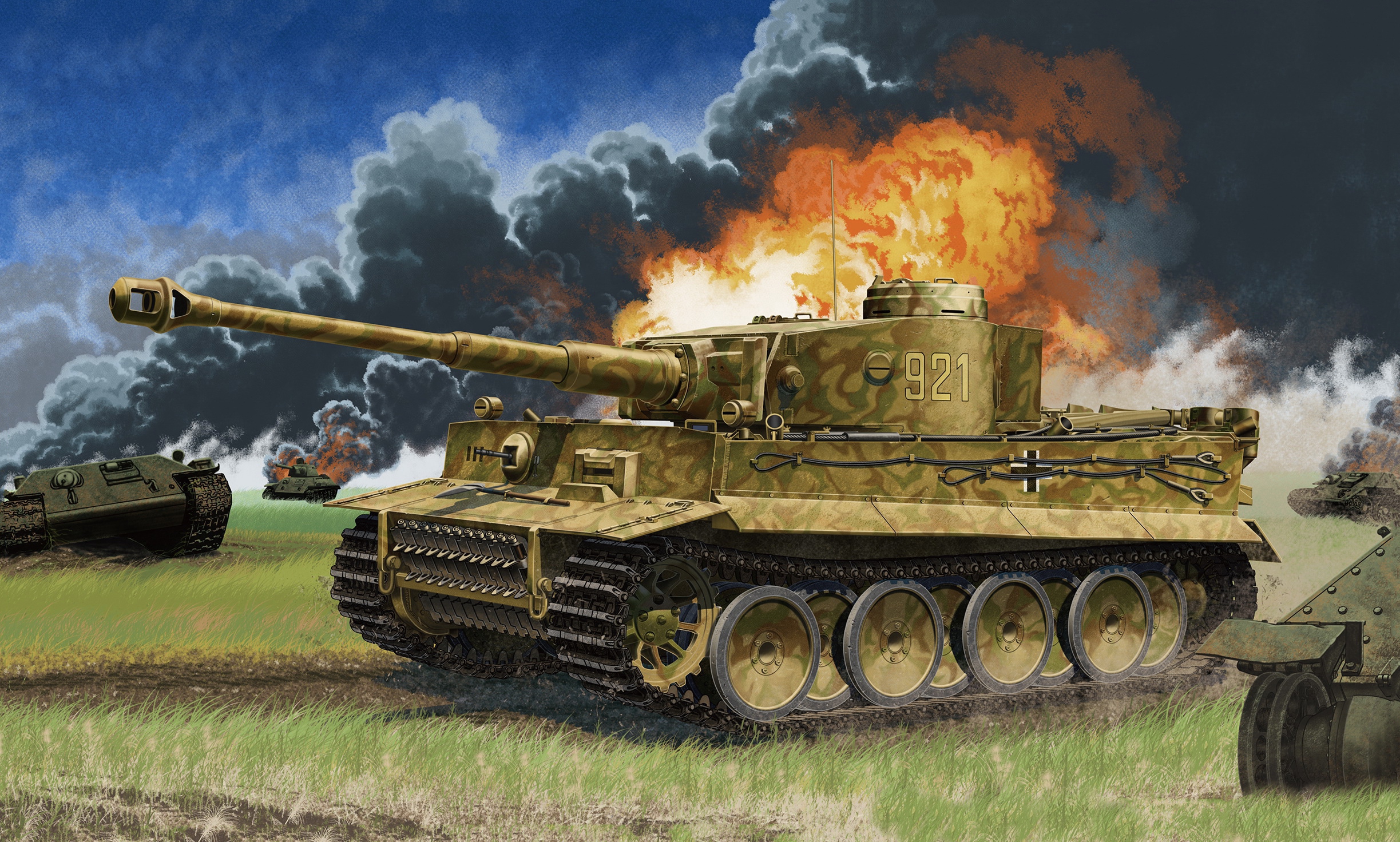 рисунок German Tiger I Ver. Early Operation Citadel