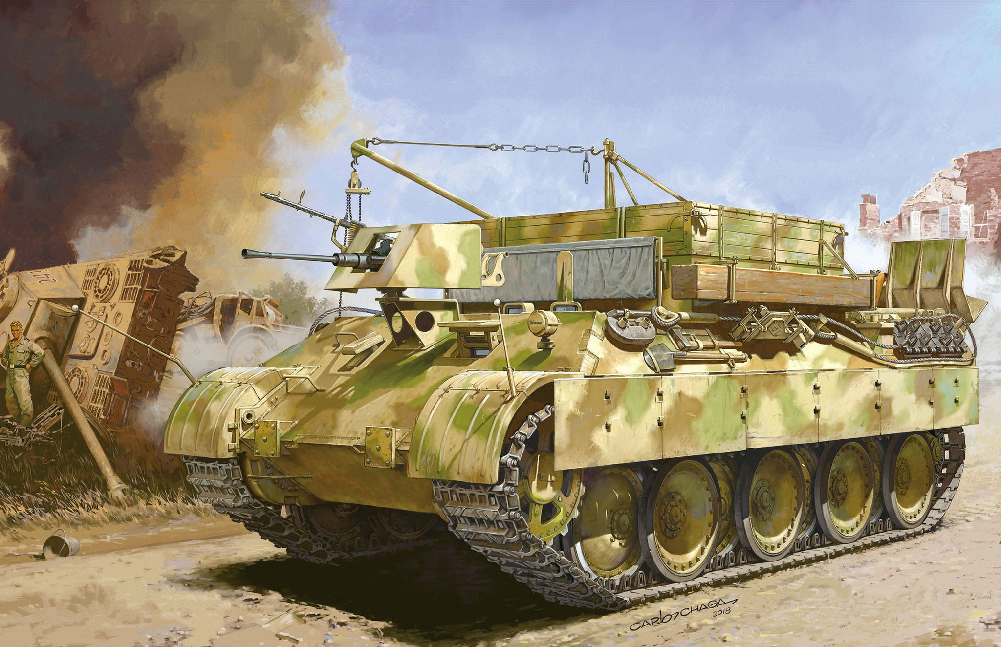 рисунок Sd.Kfz.179 Bergepanther Ausf.A