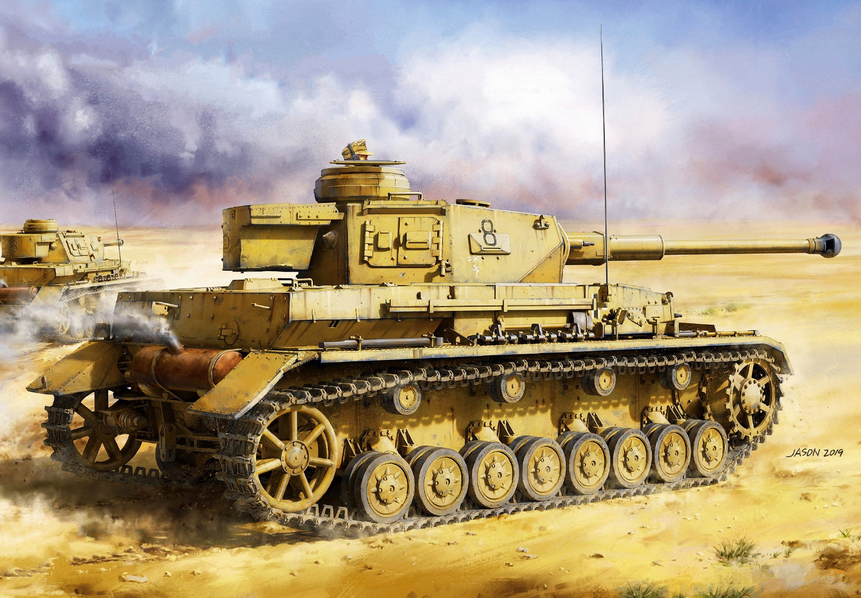 рисунок Pz.Kpfw.IV Ausf.F2 & G