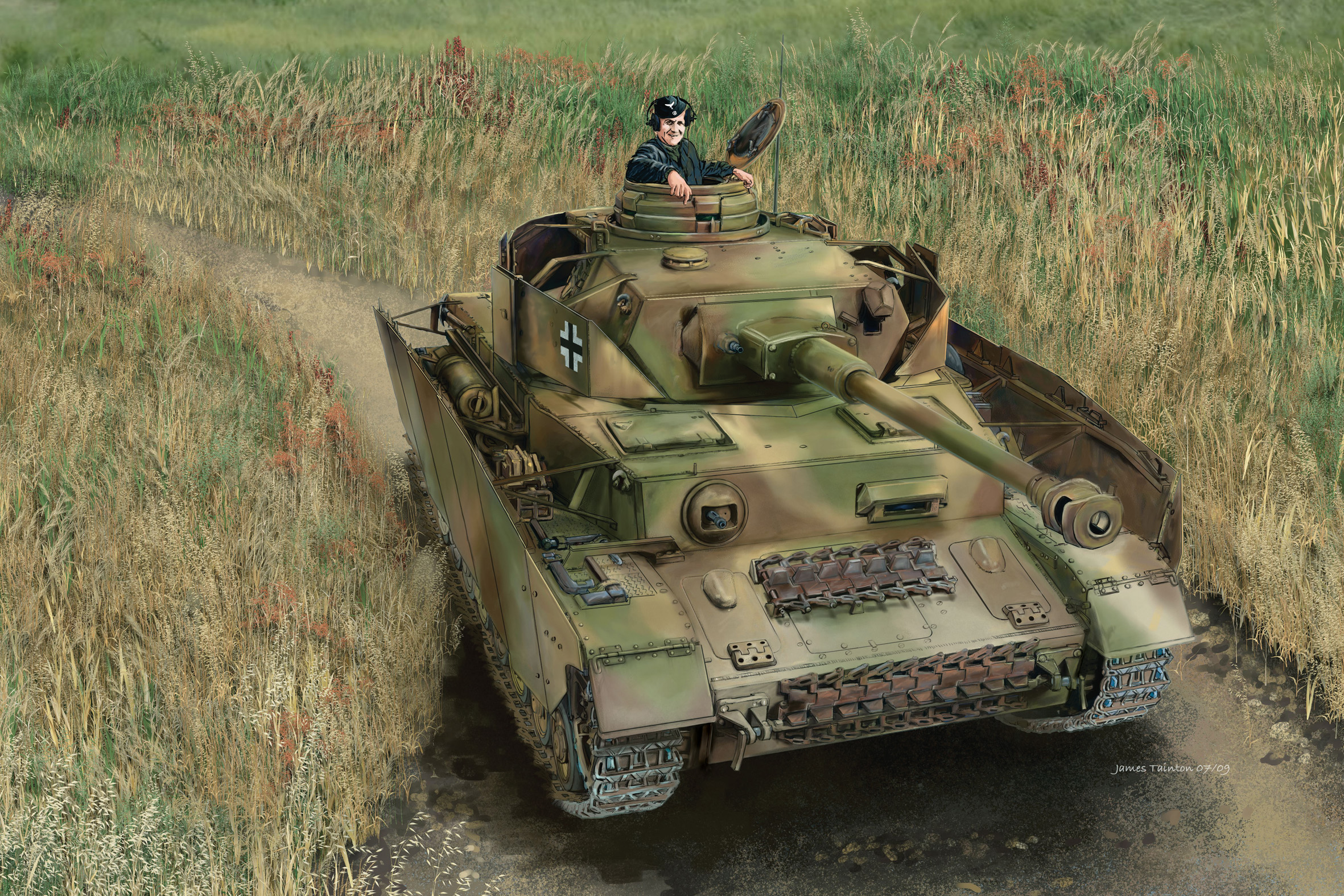 рисунок Pz.Kpfw.IV Ausf.H Mid-Production Sep-Nov '43