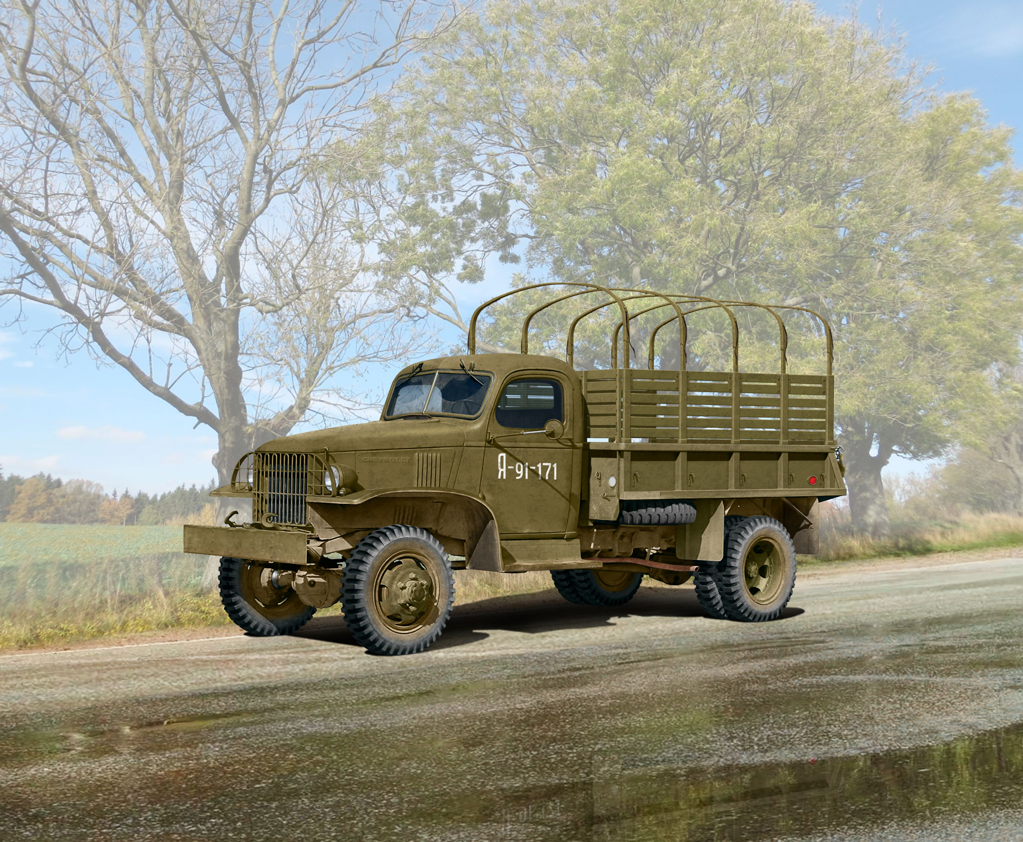 рисунок WWII Army Truck G7107