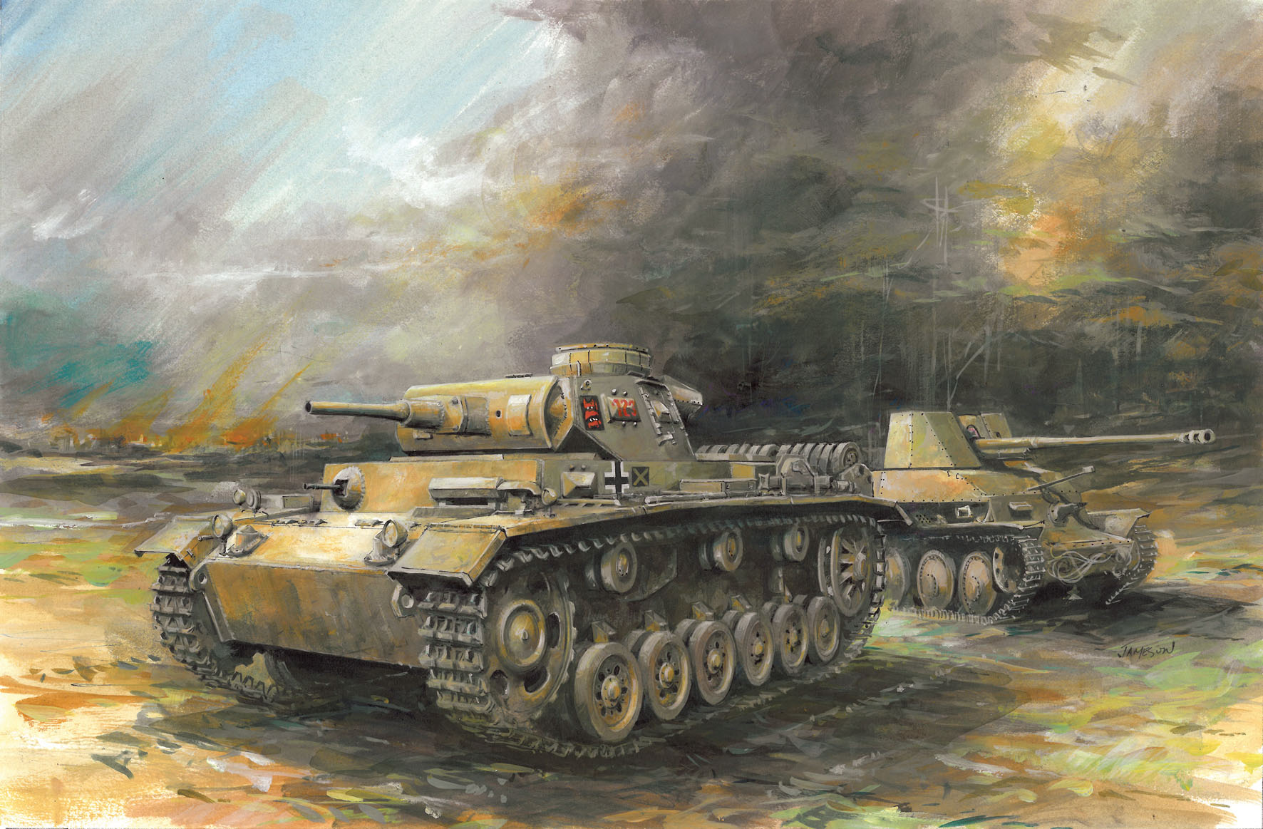 рисунок Pz.Kpfw.III Ausf.J