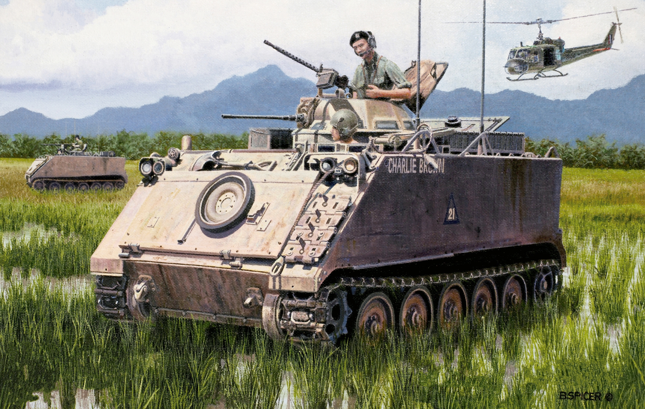 рисунок Australian Army M113A1 APC