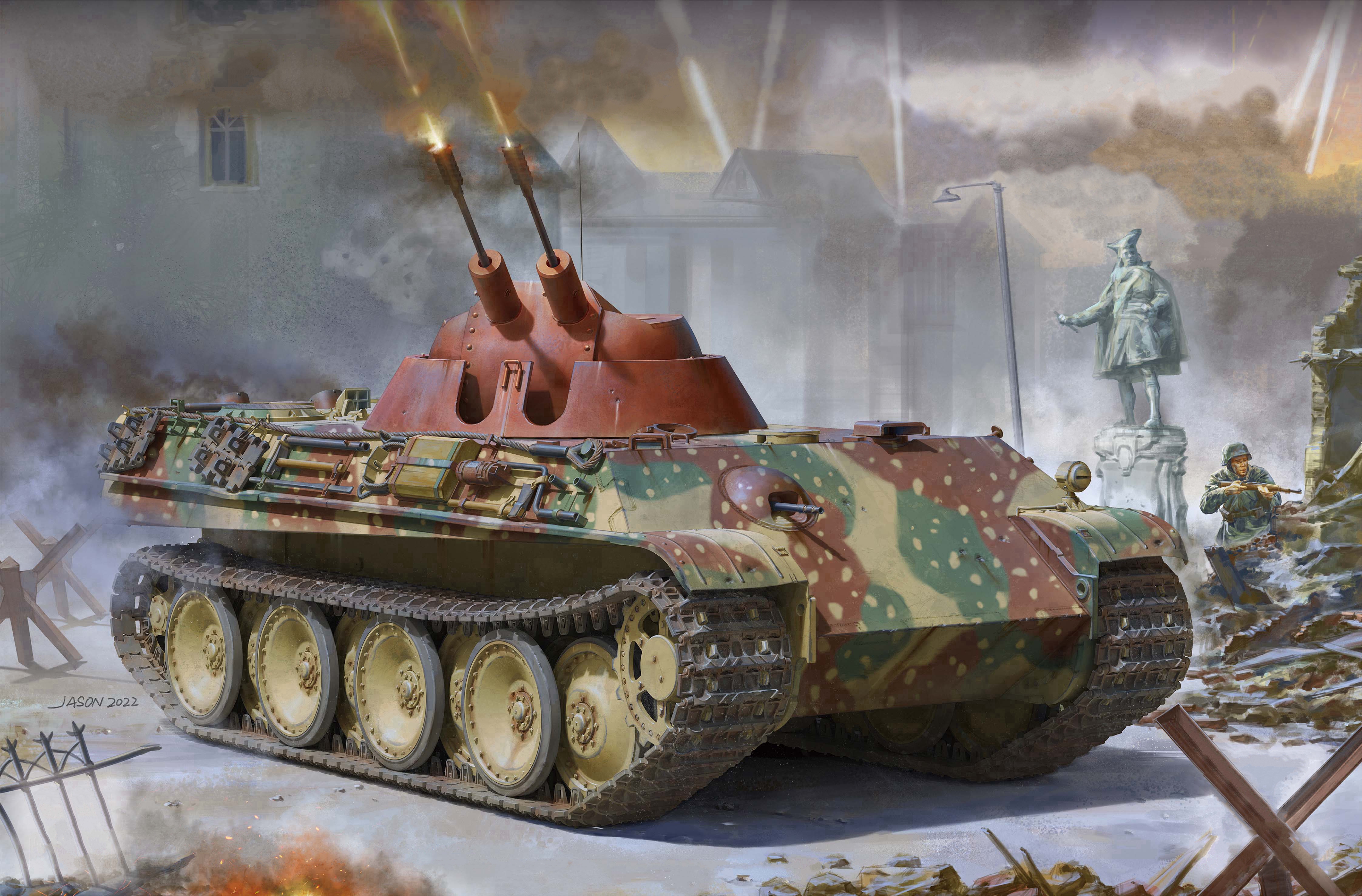 рисунок Flakpanzer V Kugelblitz