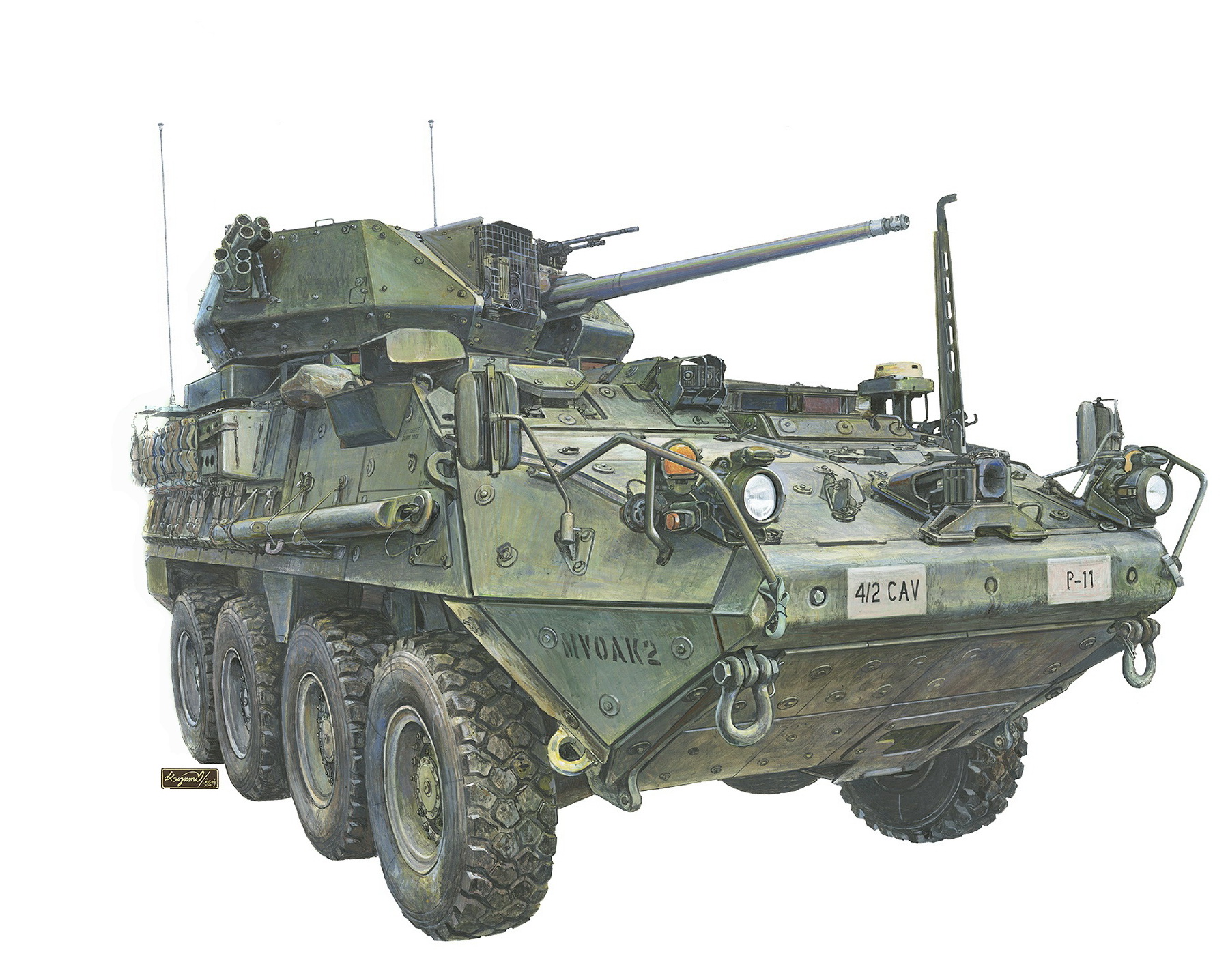 рисунок Stryker M1296 Dragoon