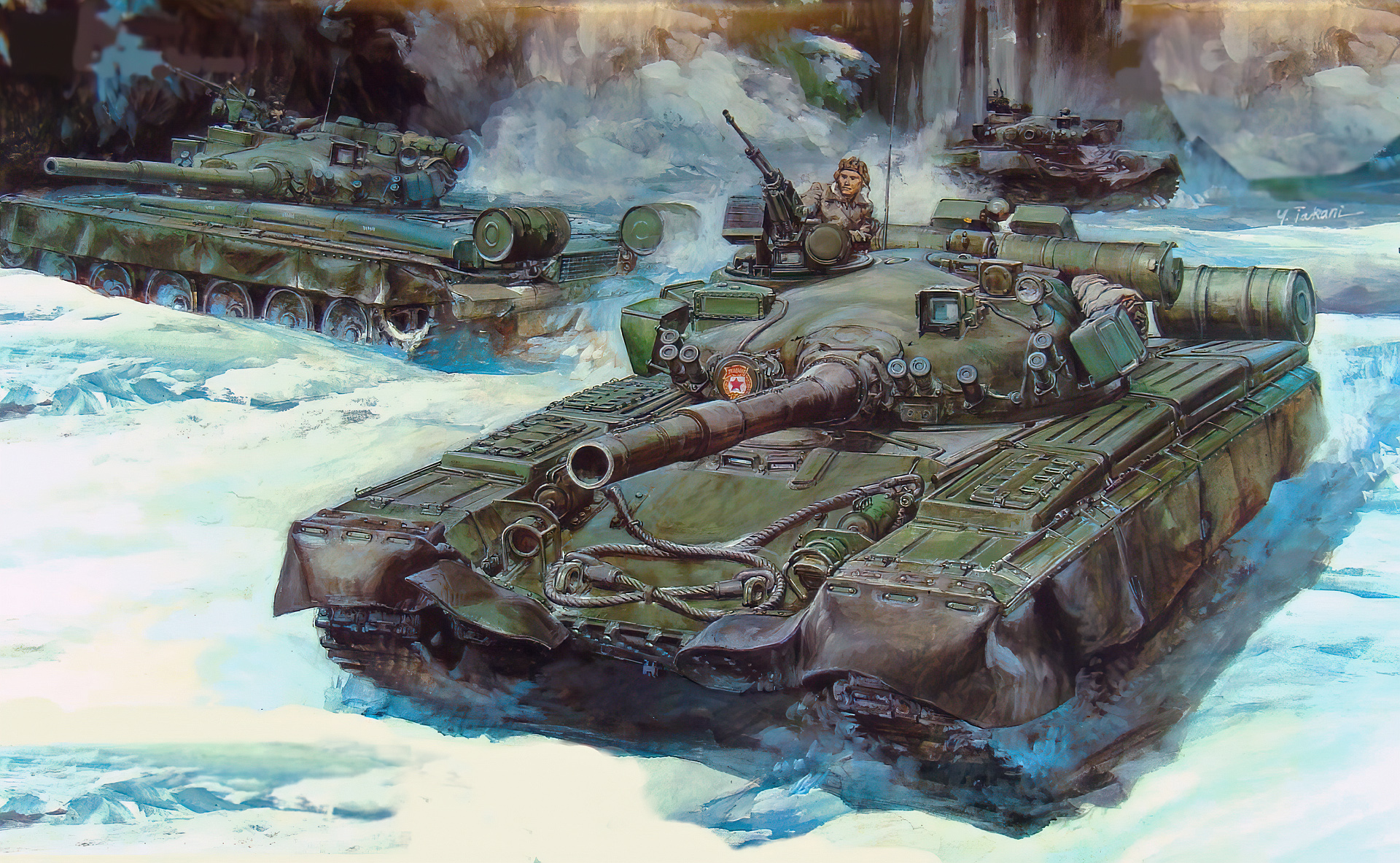 рисунок T-80 MBT