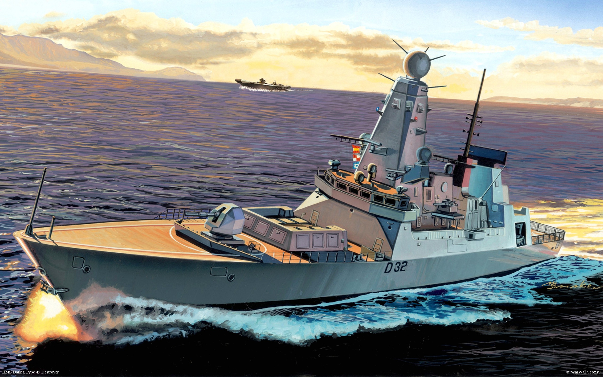 рисунок 7093 HMS Daring