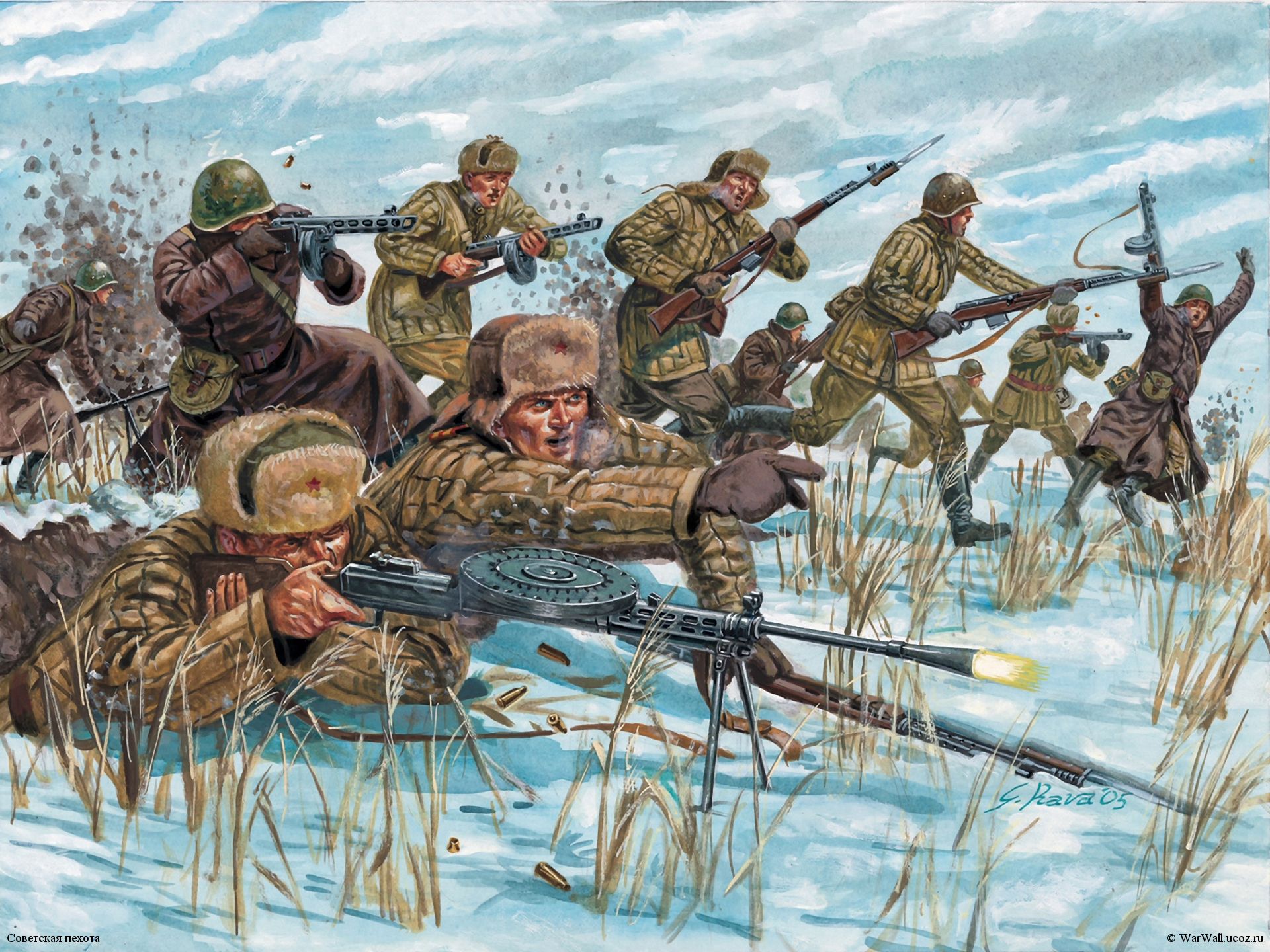 рисунок 6069 Советская пехота
