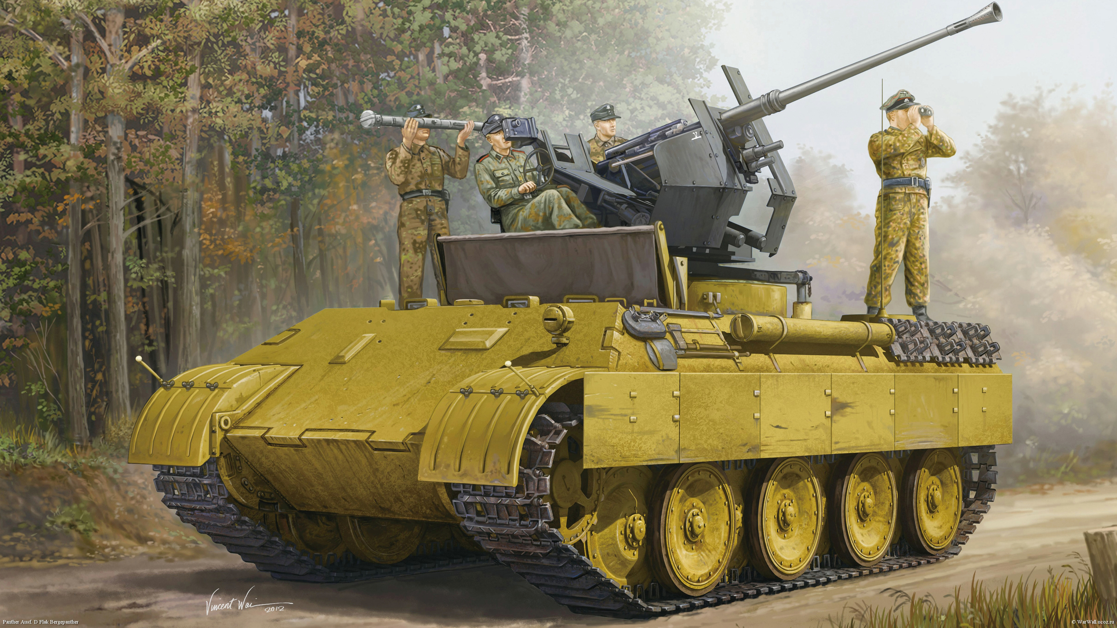 рисунок 82492 Panther Ausf. D Flak Bergepanther