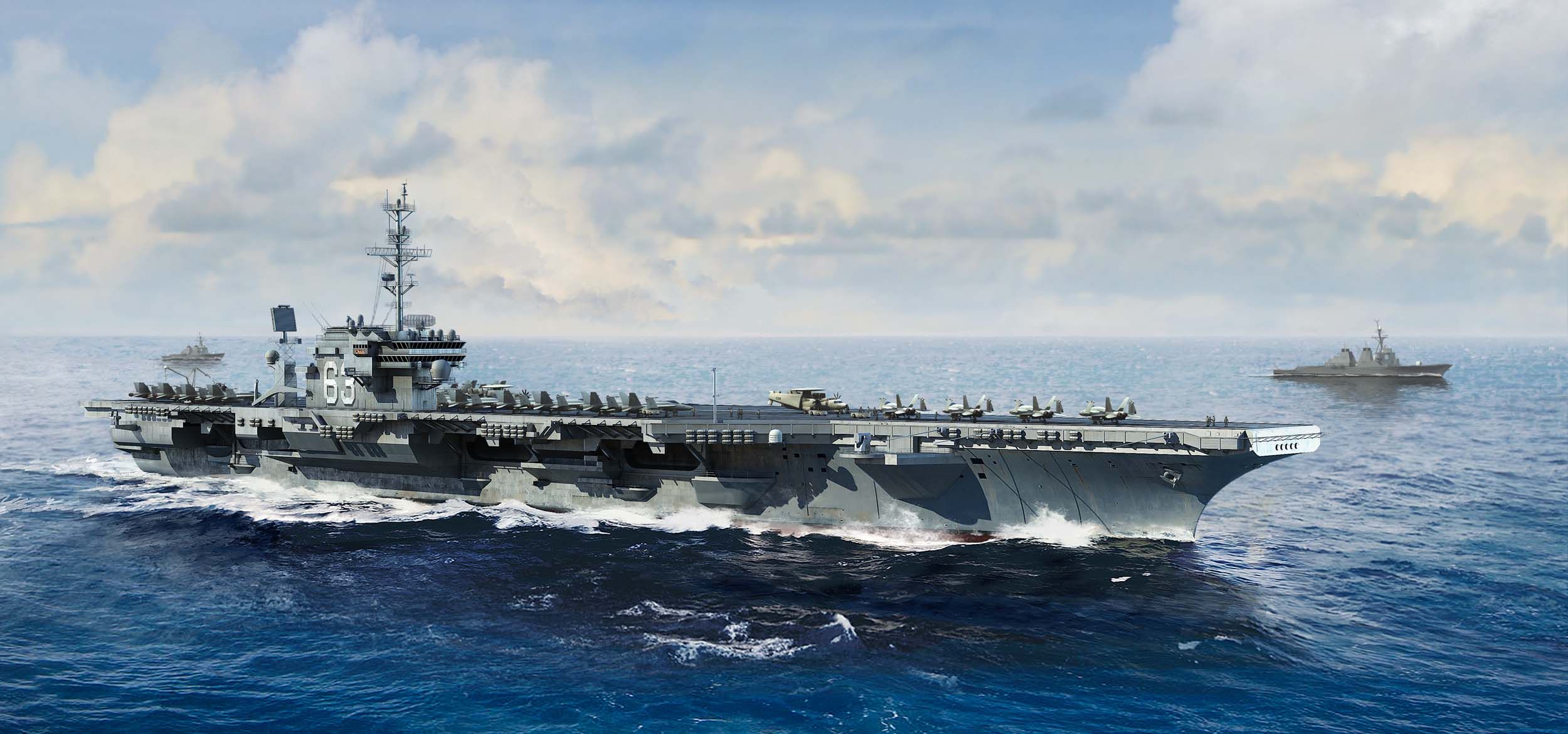 рисунок USS Kitty Hawk (CV-63)